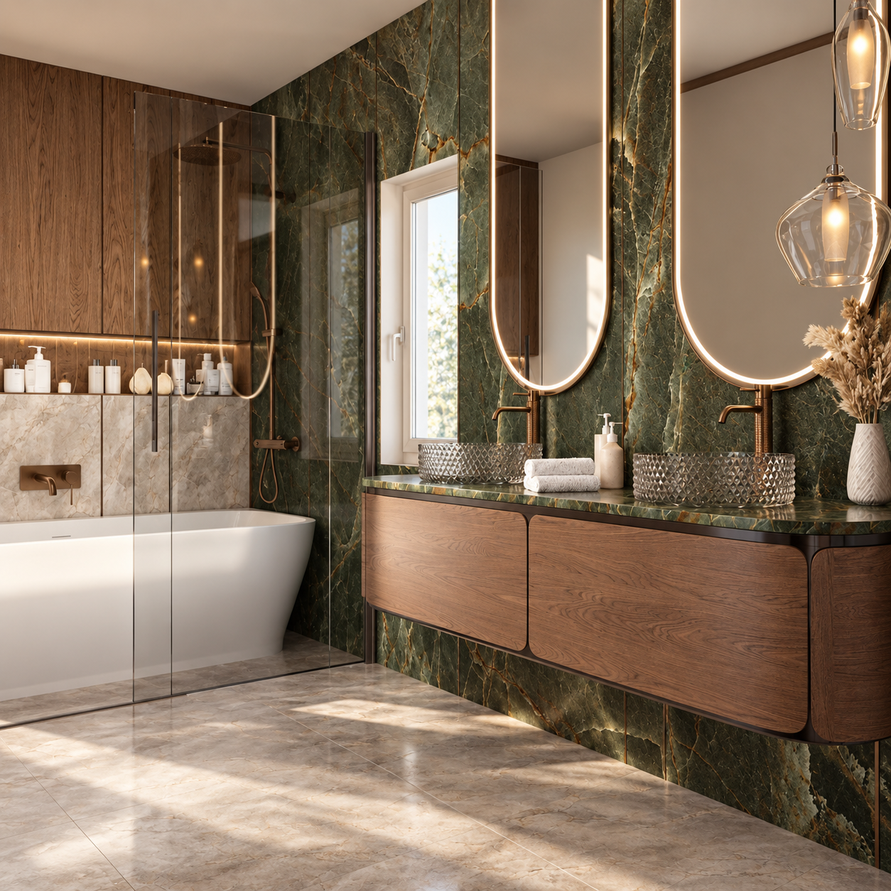 Luminous green marble attic bathroom-7.png