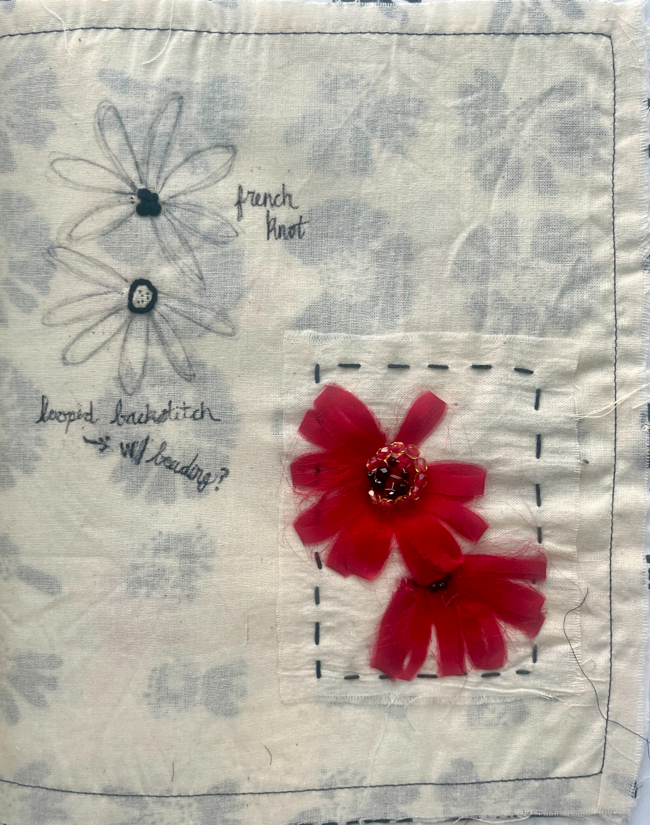 Embroidery process book created for showroom buyers
