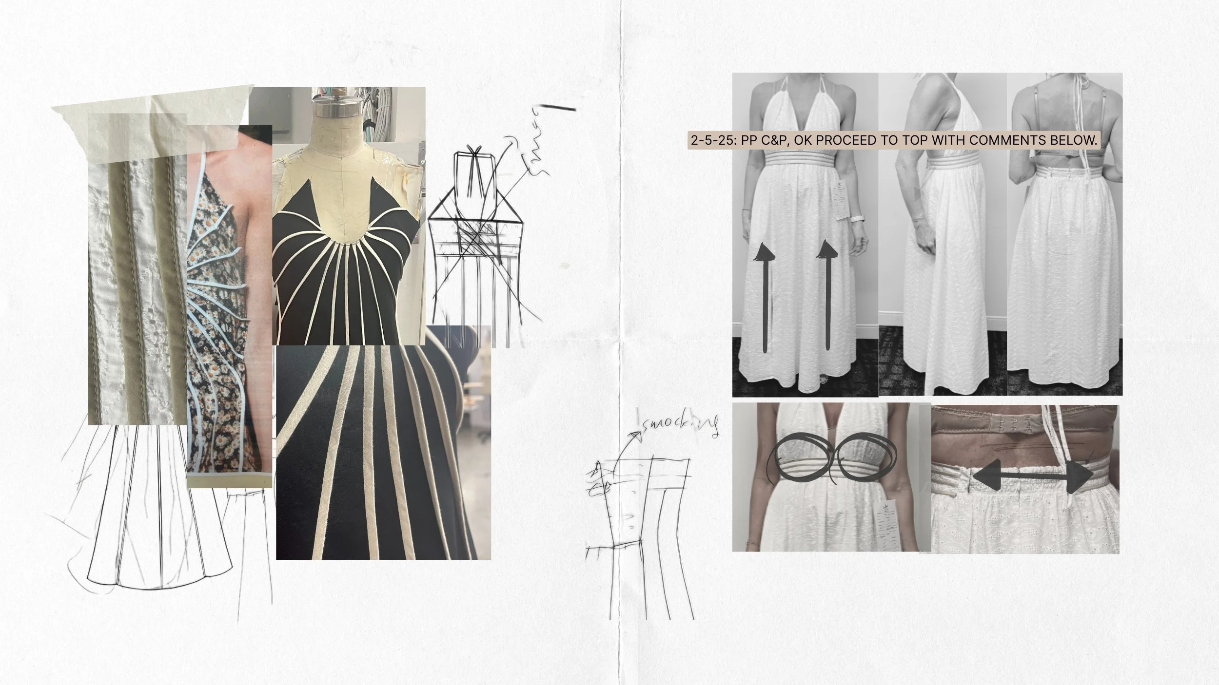 SAMPLE DEVELOPMENT & TOP FITTING