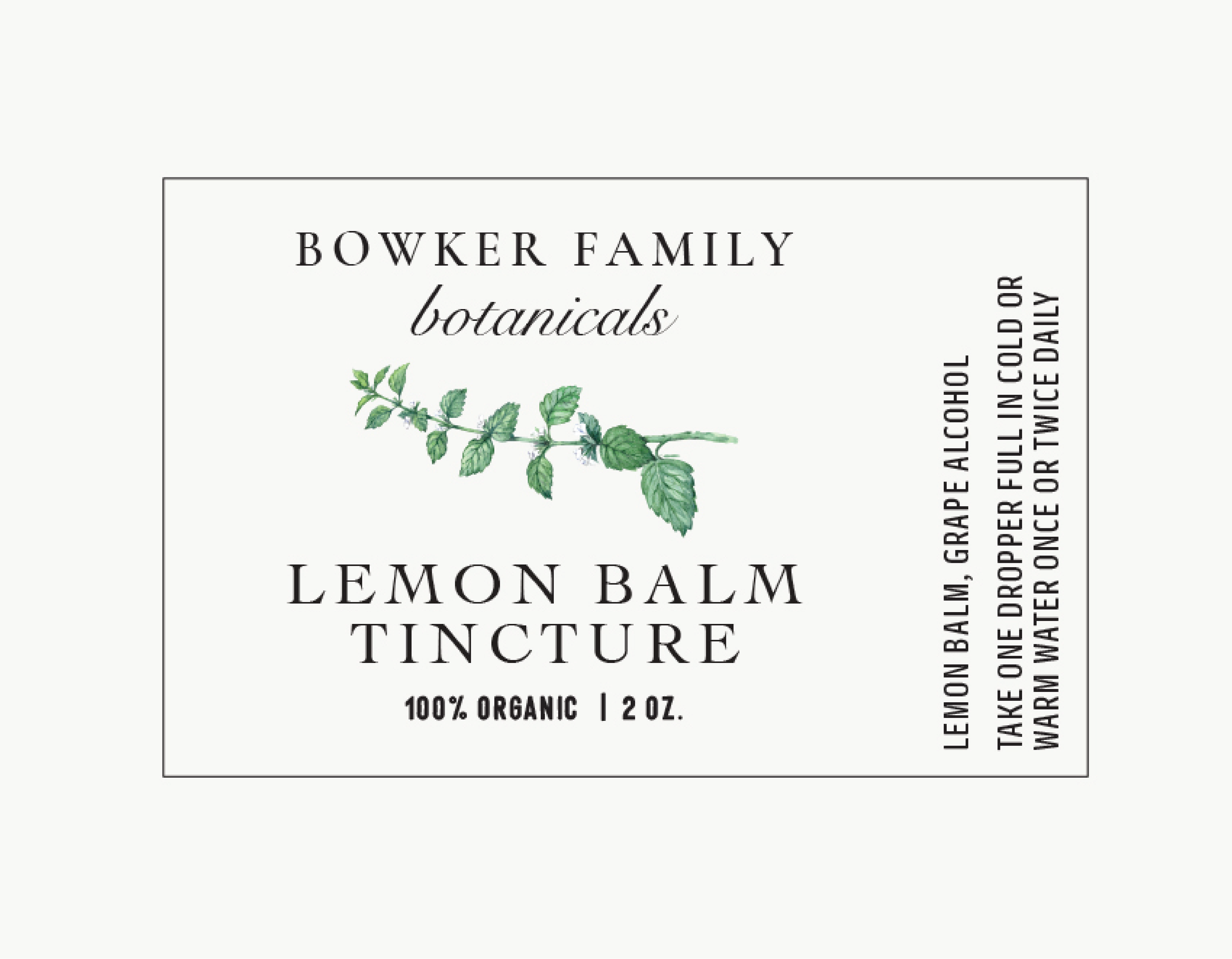 Lemon Balm Tincture - Coming Soon!