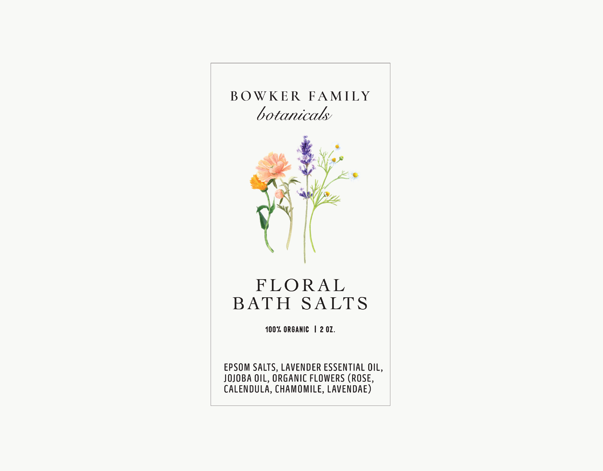Organic Floral Bath Salts