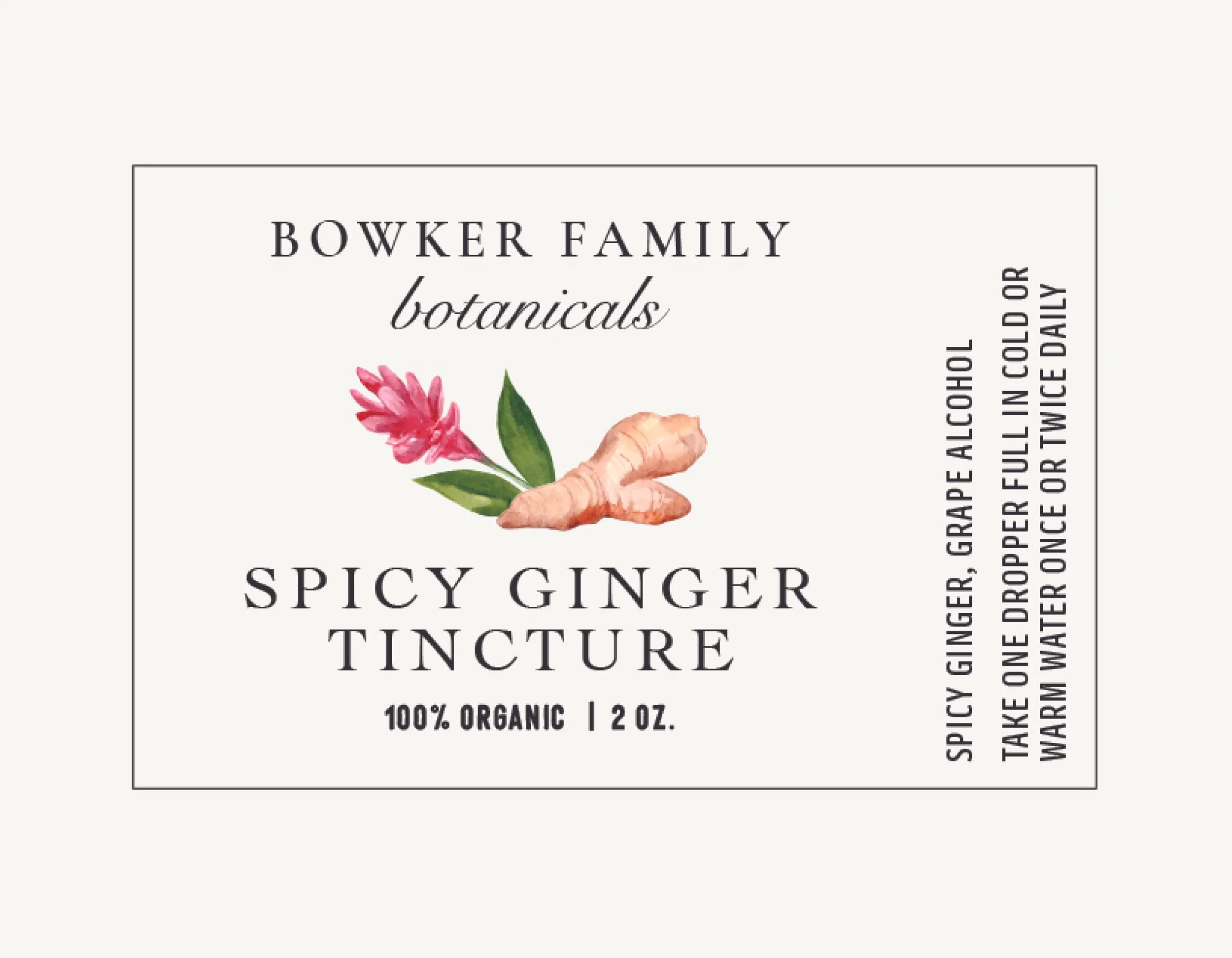Spicy Ginger Tincture - Coming Soon!