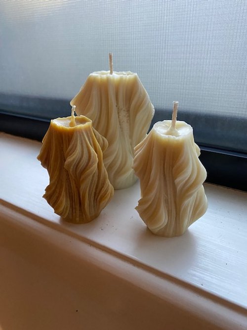 Soy pillar candle small