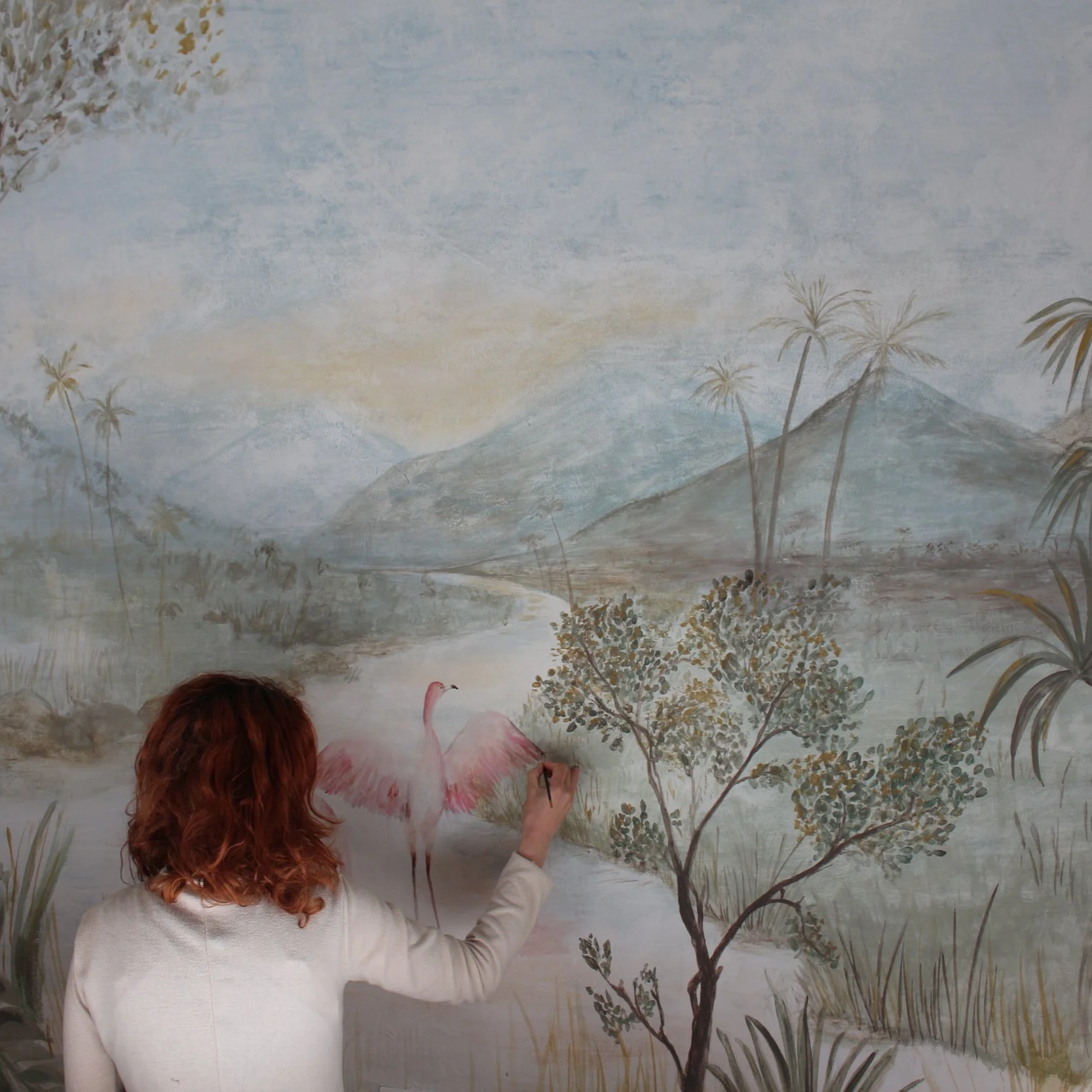 Fresque mural à la peinture cellulose. Buenos Aires 2024