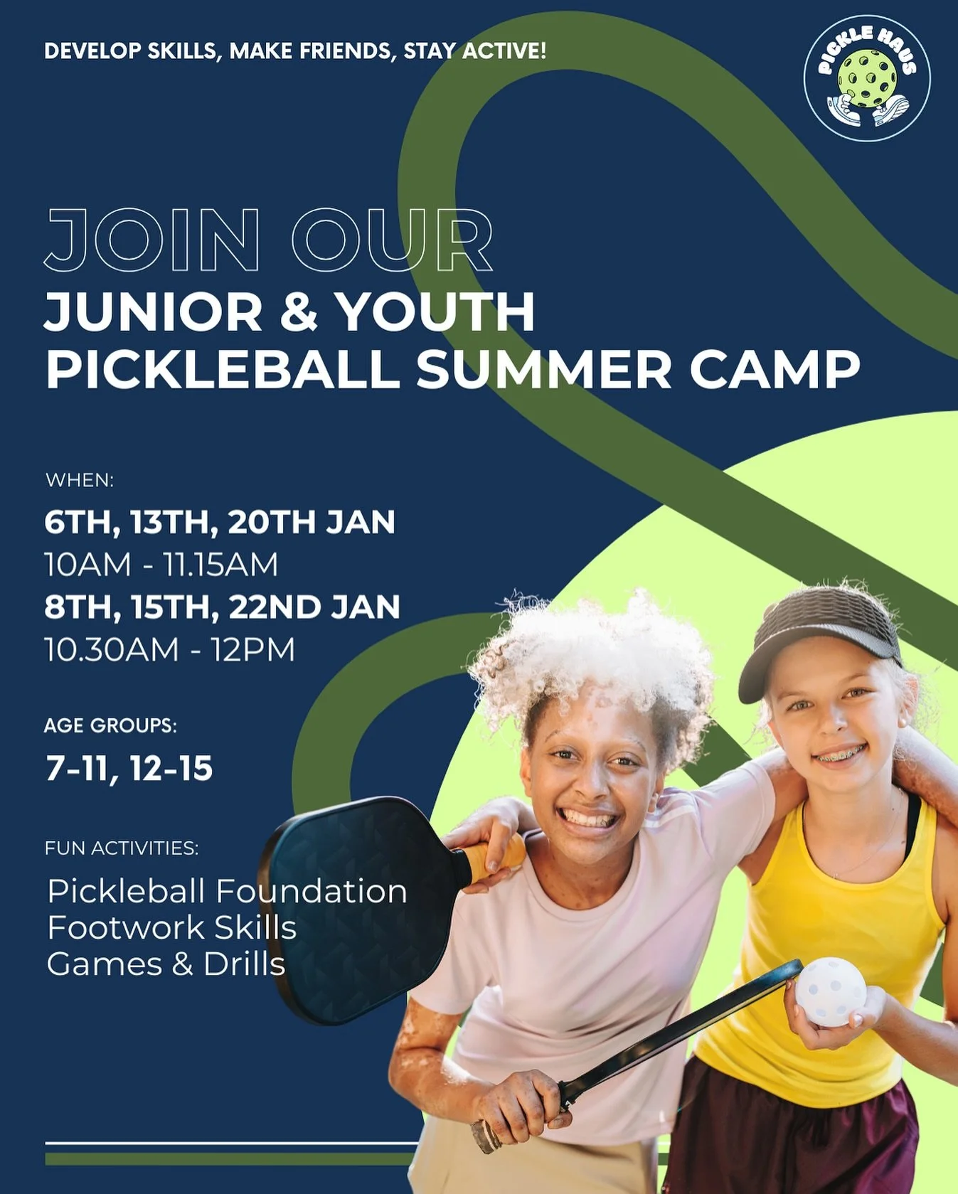 Limited slots are available for our Kids &amp; Youth Summer Camp so register your child today! 
Keep the kids active and fun (and off screens!) this summer!!🏃&zwj;♂️🏃&zwj;♀️ 

#PickleballMelbourne #MelbournePickleball #InnerWestMelbourne #PickleHau