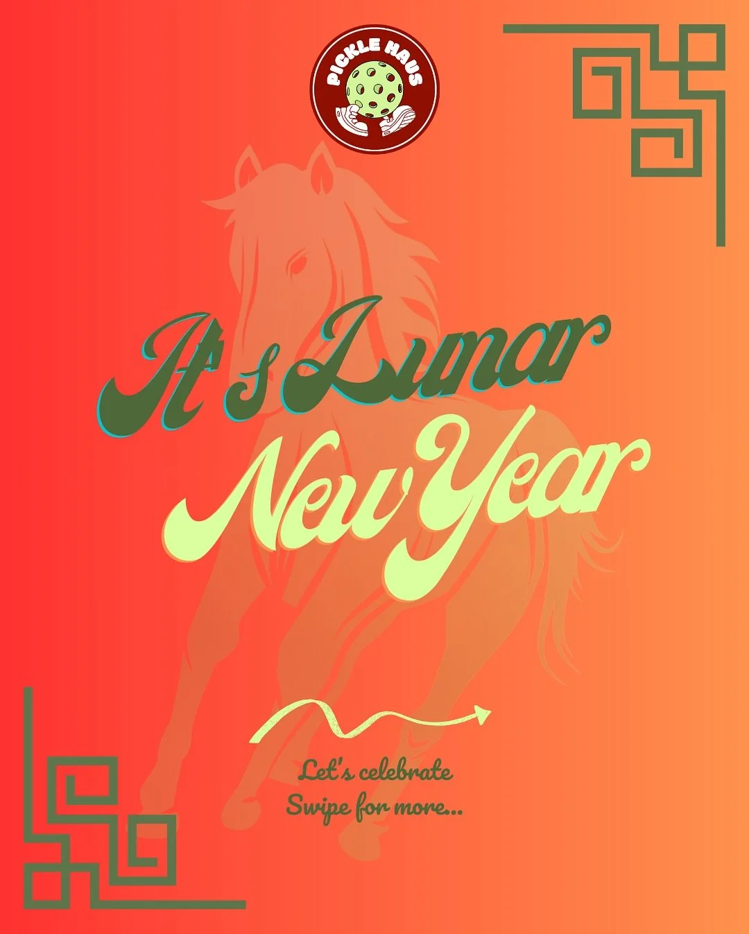 It&rsquo;s Tết here at Pickle Haus. 🎊⬇️
Start the Year of the Horse at full speed 🐎
Celebrate with us and receive a red envelope/hong bao/ li xi every time you visit this week!
🧧How to get a red envelope  Book a Social Play &rarr; 1🧧 Book a Court