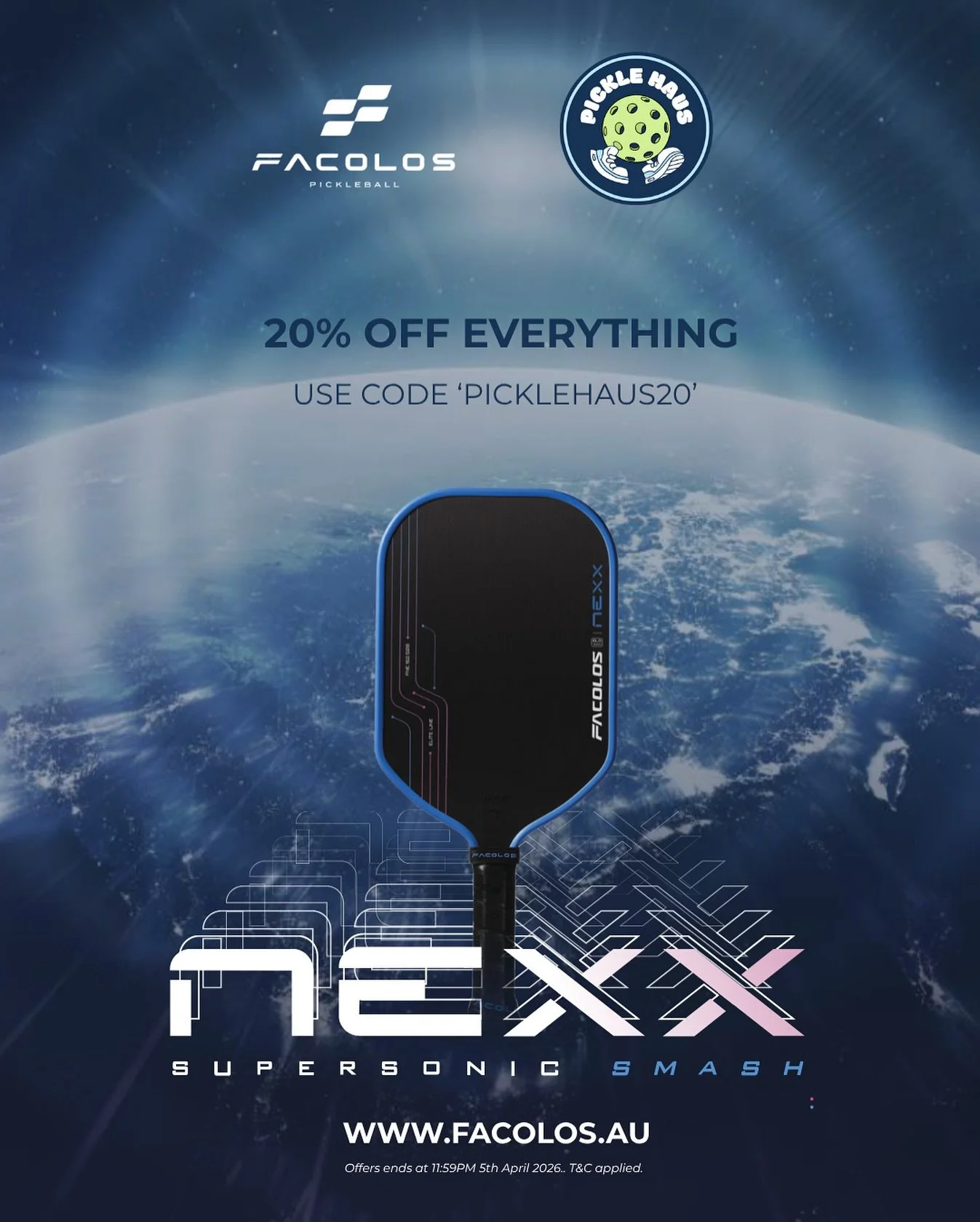 The Mad Madness didnt stop here&hellip;Level up your game with 20% OFF everything at Facolos Australia 🏓

We&rsquo;ve teamed up with the team at Facolos to hook up the PickleHaus fam with 20% OFF everything sitewide. Paddles. Bags. Accessories. And 