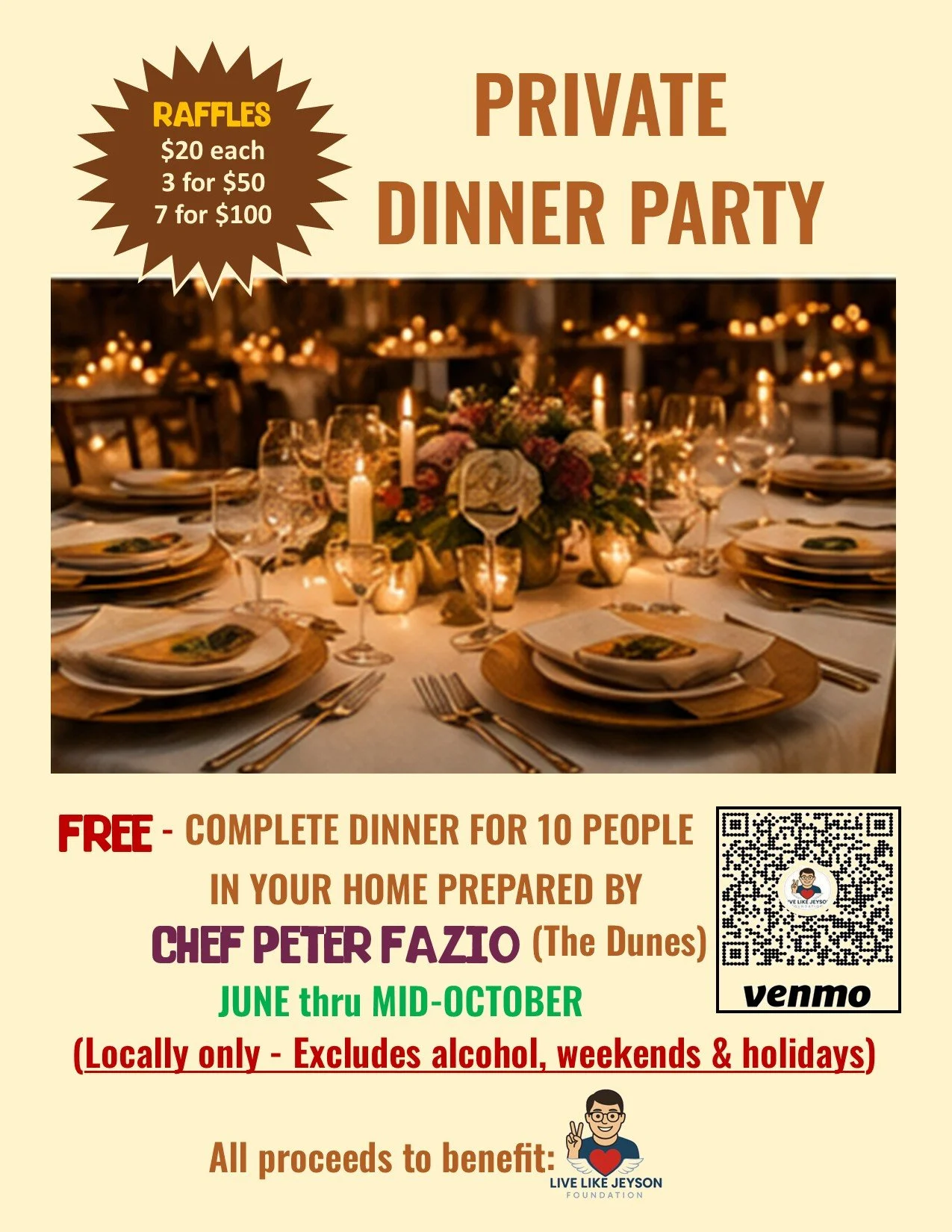 DINNER PARTY FOR 10