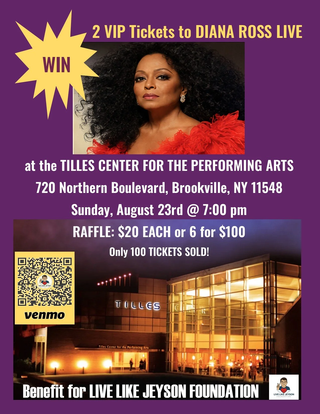 2 VIP TICKETS TO DIANA ROSS