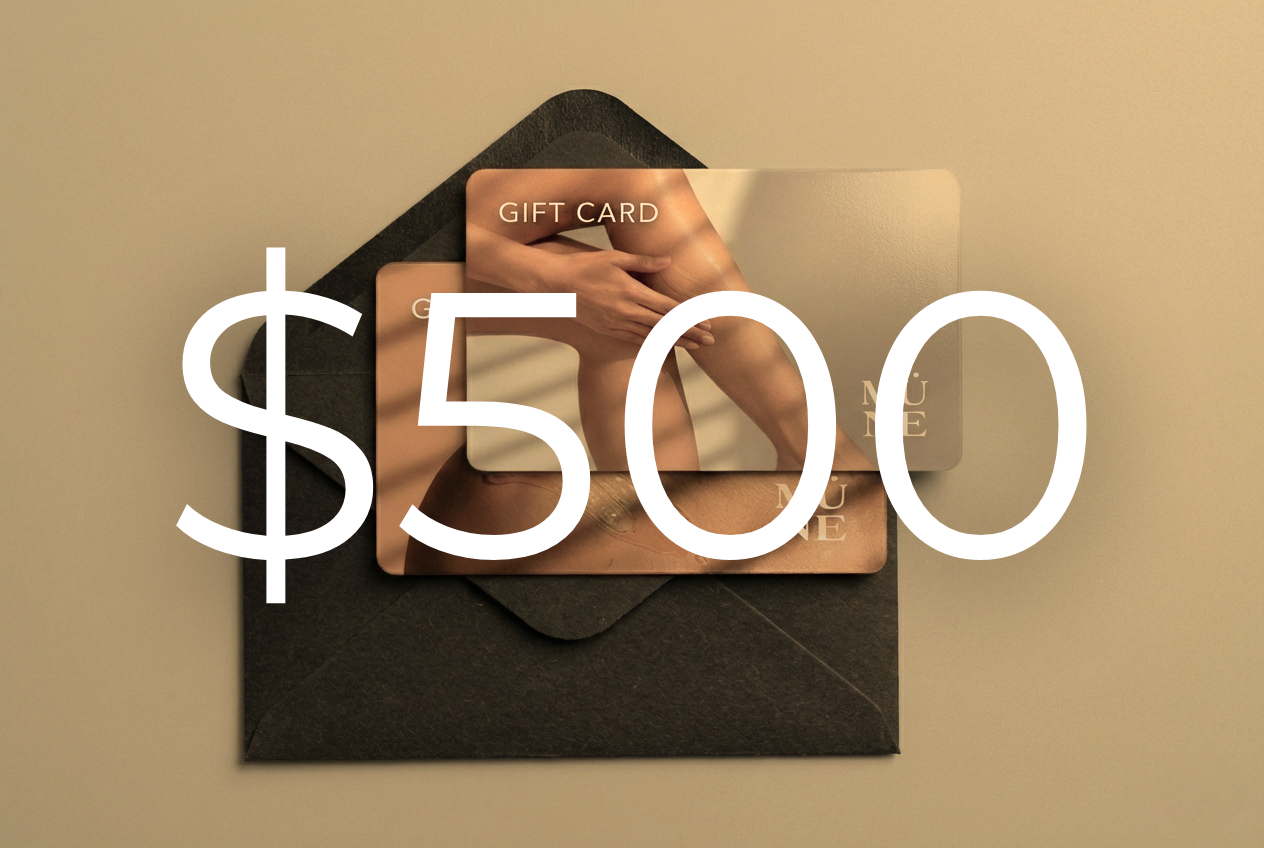 MÜNE Aesthetics Physical Gift Card — $500