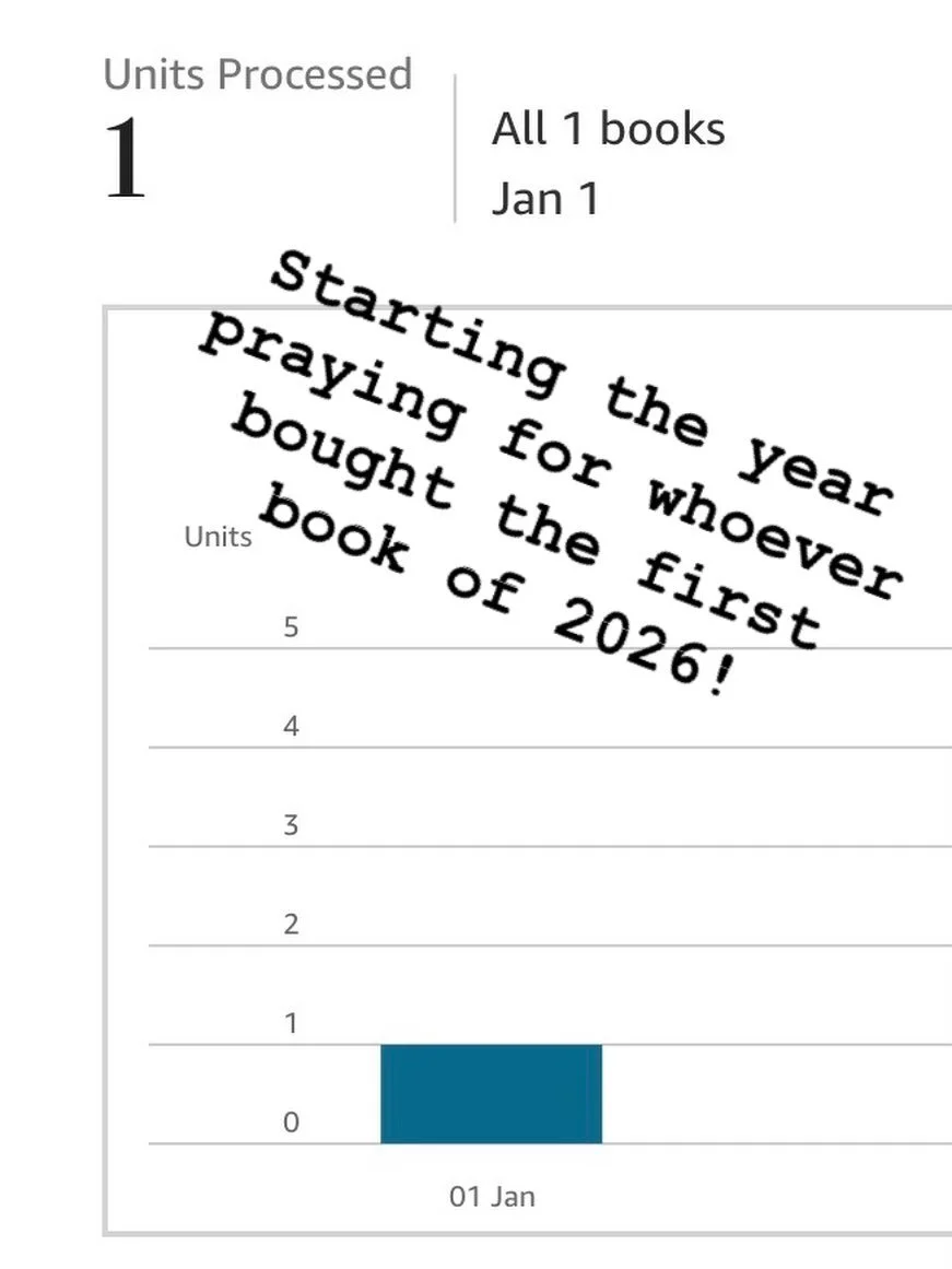Fun little fact&hellip; these numbers don&rsquo;t appear until the books ship, but this is the first one of 2026. I&rsquo;ve been trying to be intentional about praying over every book sold &mdash; asking that it would meet each reader exactly where 