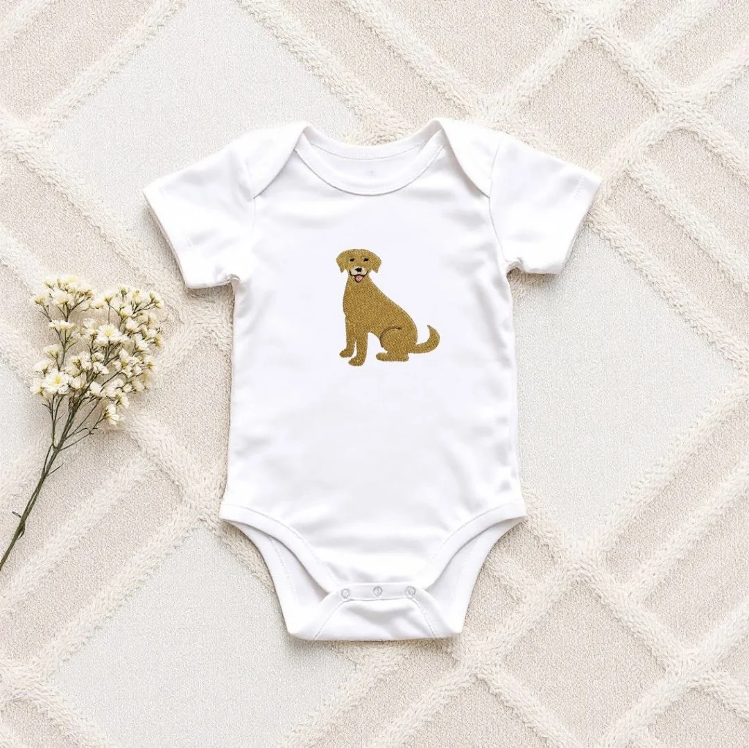 Personalised Labrador Baby Bodysuit – Custom Dog Gift for Newborns & Babies