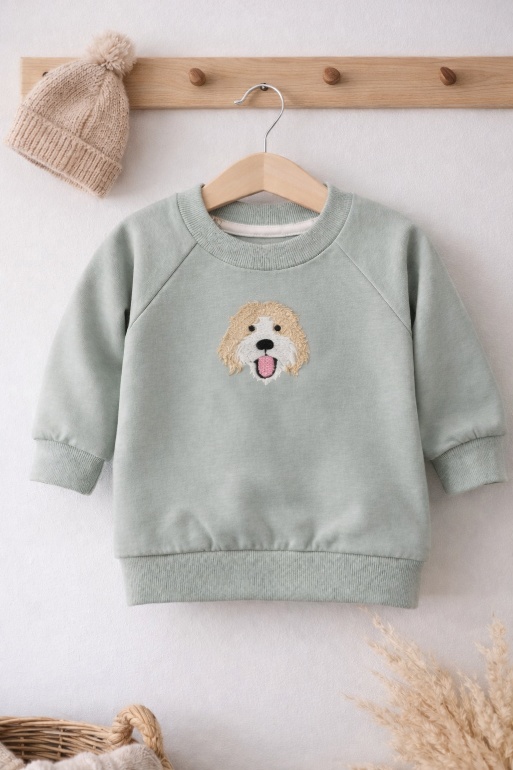Personalised Cockapoo Baby Sweatshirt – Custom Dog Gift for Babies & Toddlers