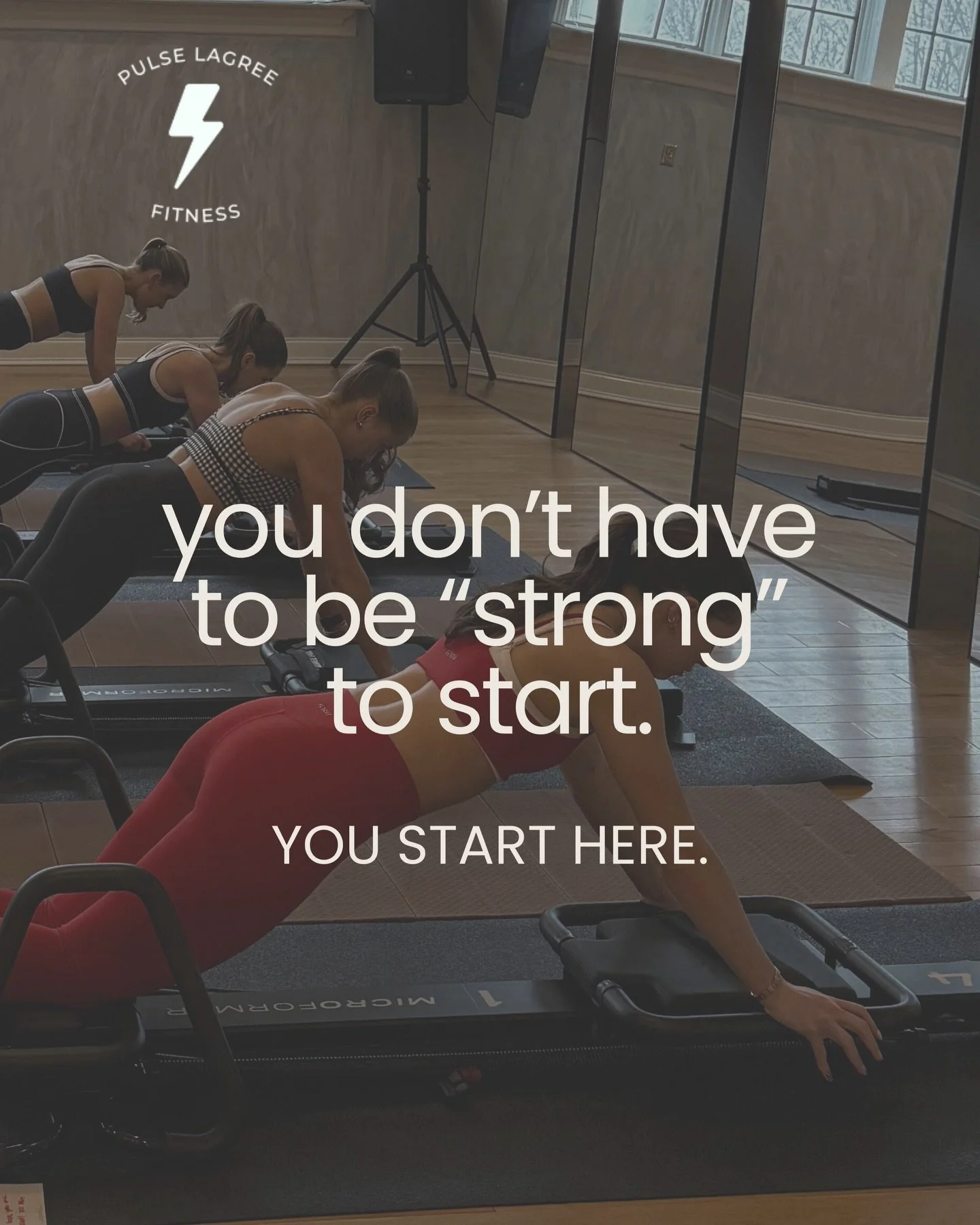 You don&rsquo;t need to earn your spot at Pulse. 
Lagree isn&rsquo;t about keeping up, it&rsquo;s about tuning in.
We meet you where you are, and we grow from there, together! 💛