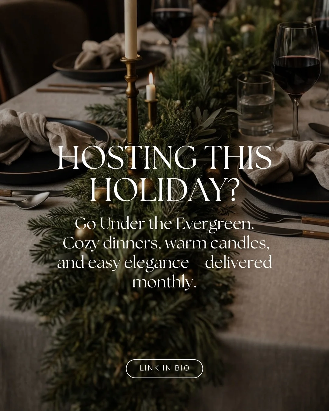 Hosting doesn&rsquo;t have to be chaotic &mdash; this month, we&rsquo;re slowing down Under the Evergreen 🌲

A cozy, candlelit dinner with homemade pasta, red wine (&amp; tasty espresso martinis), and laughter that lingers long after dessert.

Perfe
