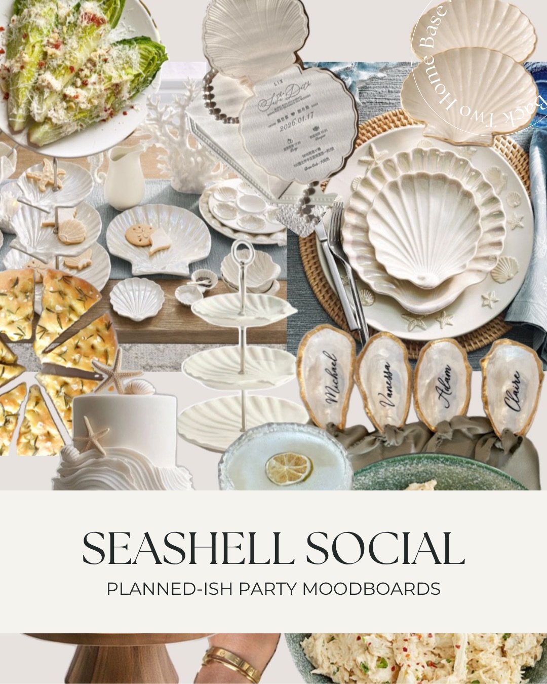 seashell social is the vibe we all needed this summer 🐚🌊

warm crab dip with crostini, kale caesar, lemon herb orzo, grilled chicken, focaccia and an Elderflower Spritz to make it all feel fancy without trying too hard.

coastal, easy and genuinely