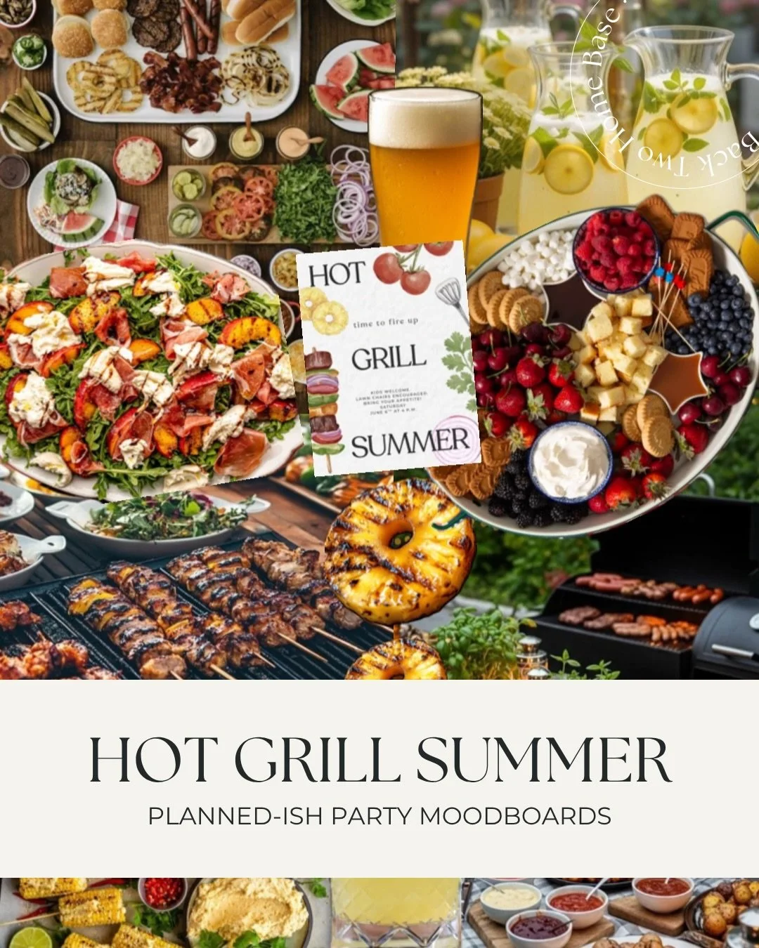 Hot grill summer is quite a party and the bar is set 🔥🍹

I love this one because everyone is outside, a grill is going, the smell is amazing, and everyone is vibing!!

swipe for the full spread and the margarita recipe 🫶

this is also this month&r