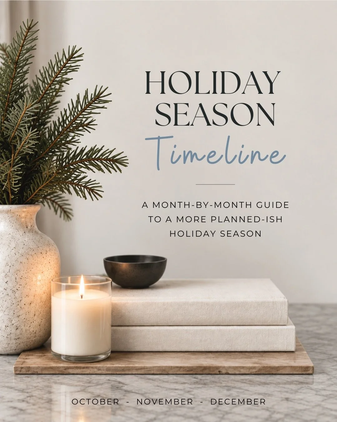 Not rushing the holidays&hellip; just making future me&rsquo;s life a little easier. 😉🎄

A little October planning = a lot more actually enjoying November + December. Save this and thank yourself later. 

#HolidayPlanning | #HolidayPrep | #Christma