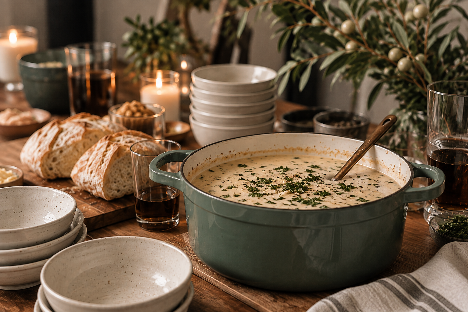 Creamy Sausage &amp; White Bean Soup