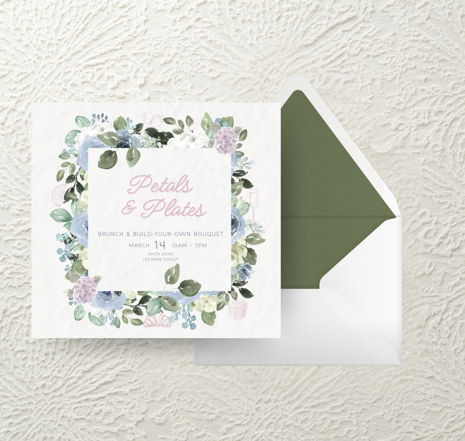 Petals & Plates Invitation