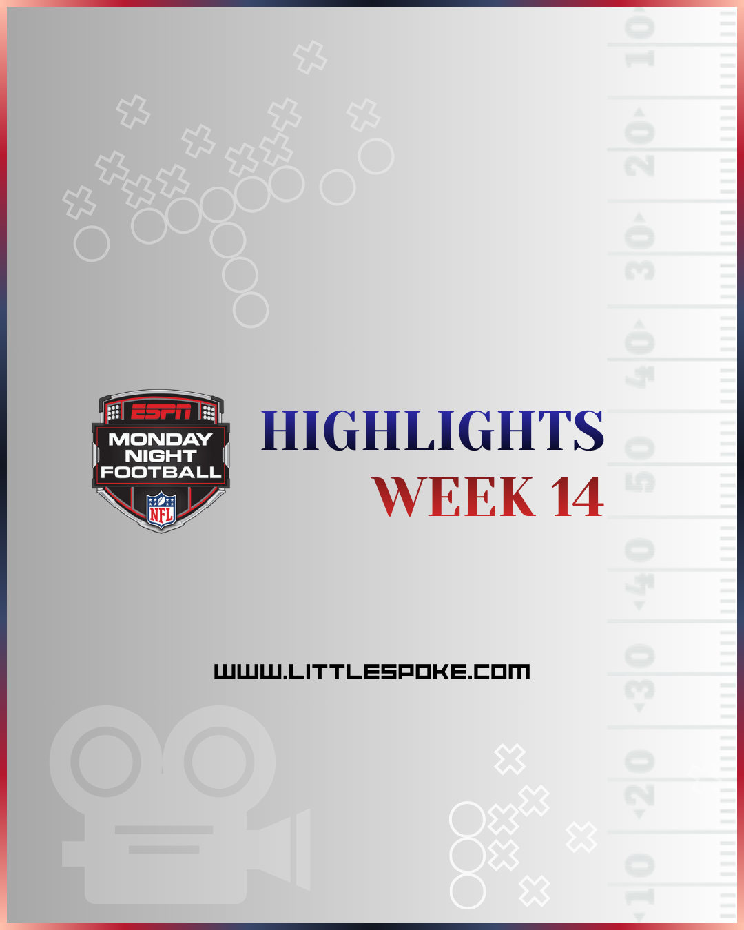 WEEK 14 2025 LUNEDI’ 08/12