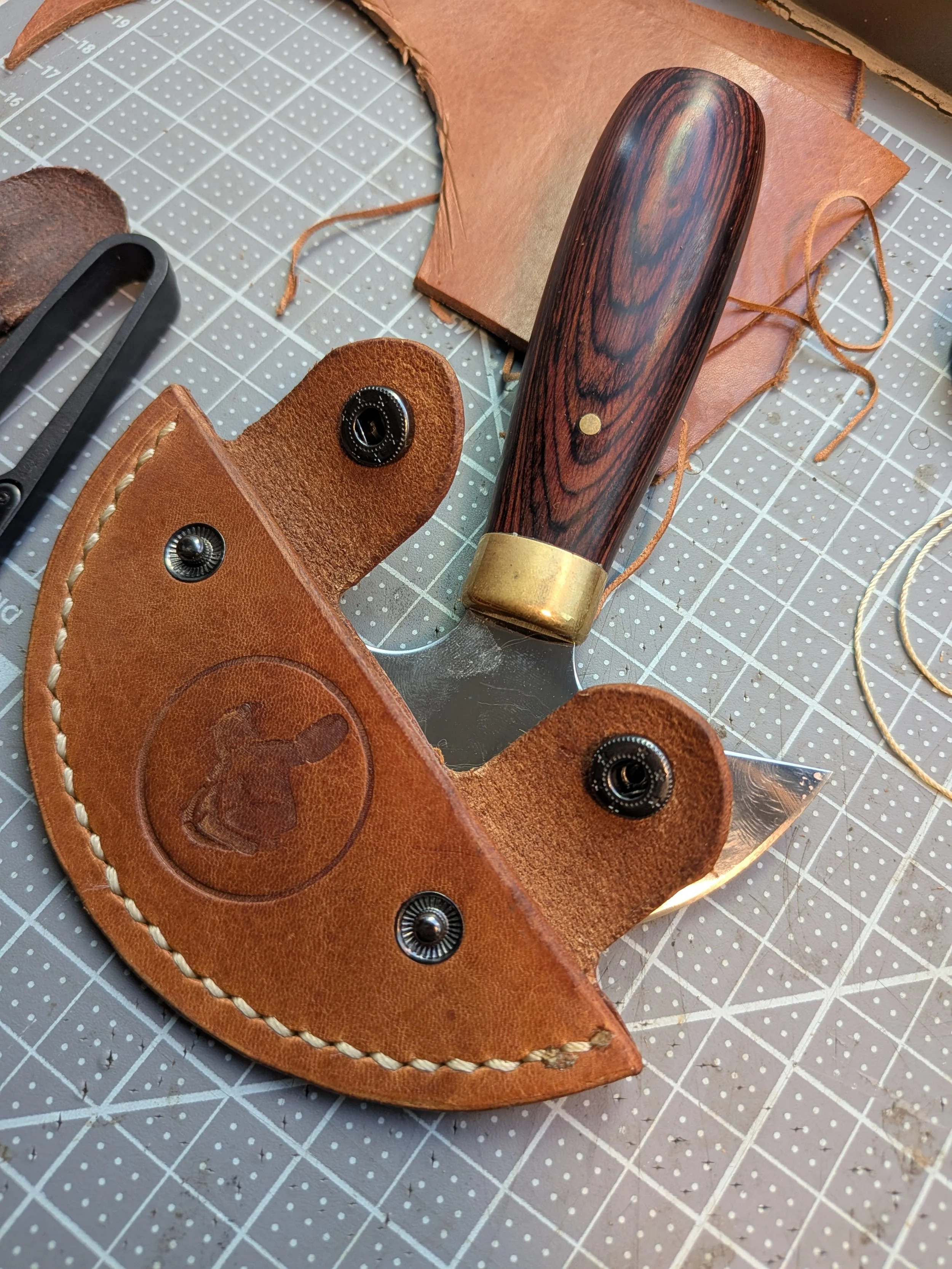 Leather Head Knife Sheath