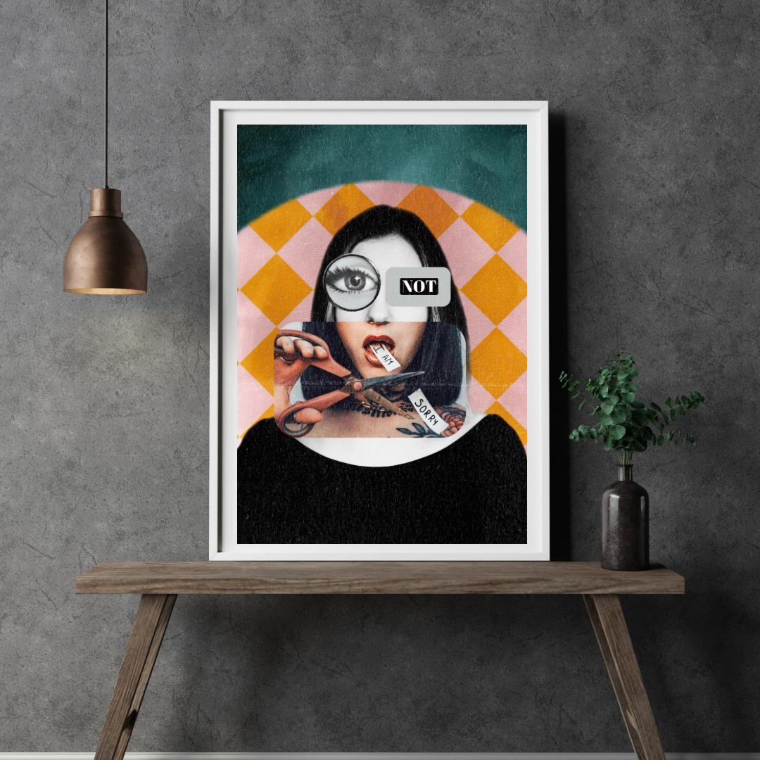 Collage_not sorry_Bielefeld_Studio_Adele_Fine Art Print.png