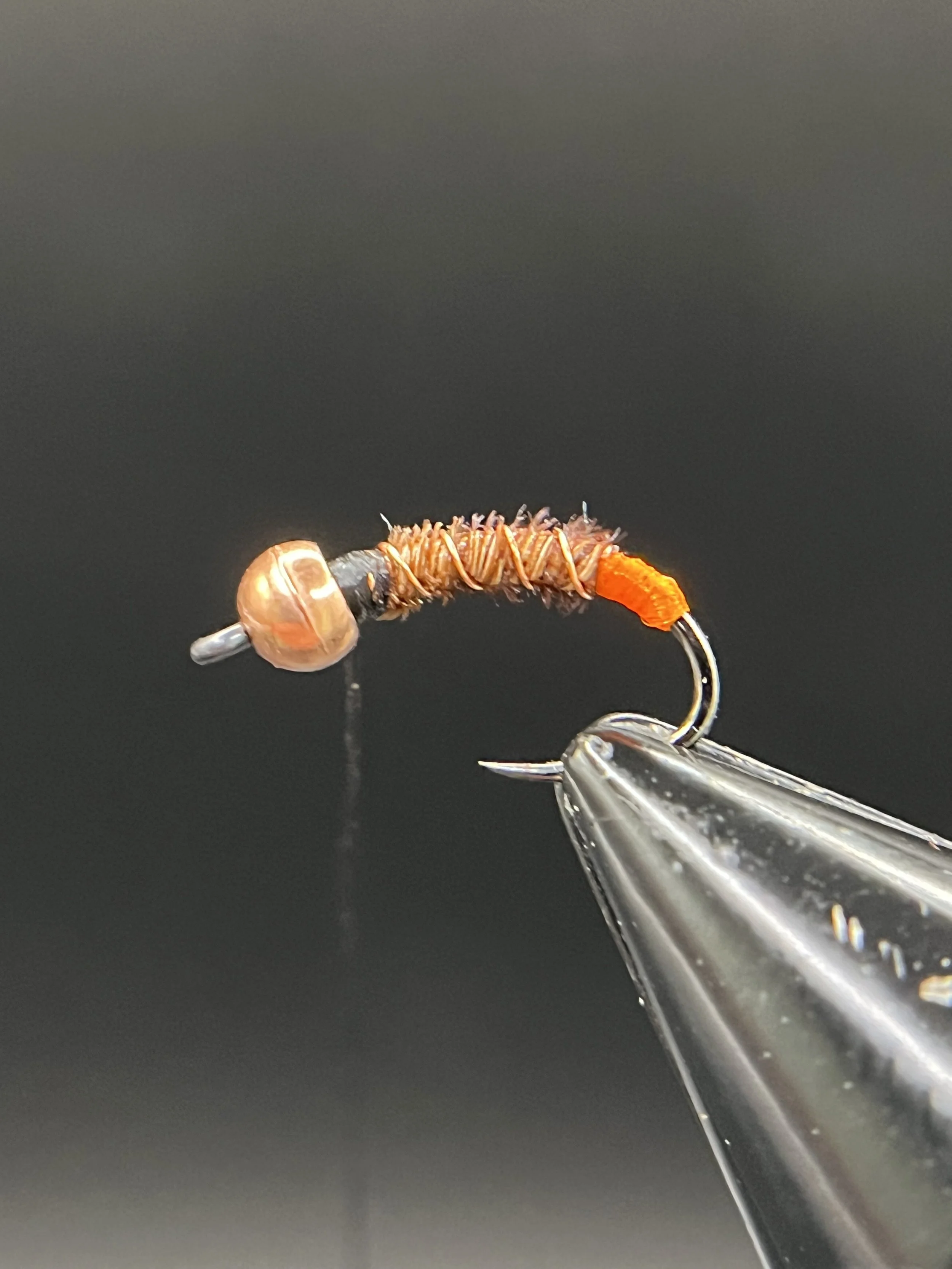 Rib the body with the copper wire