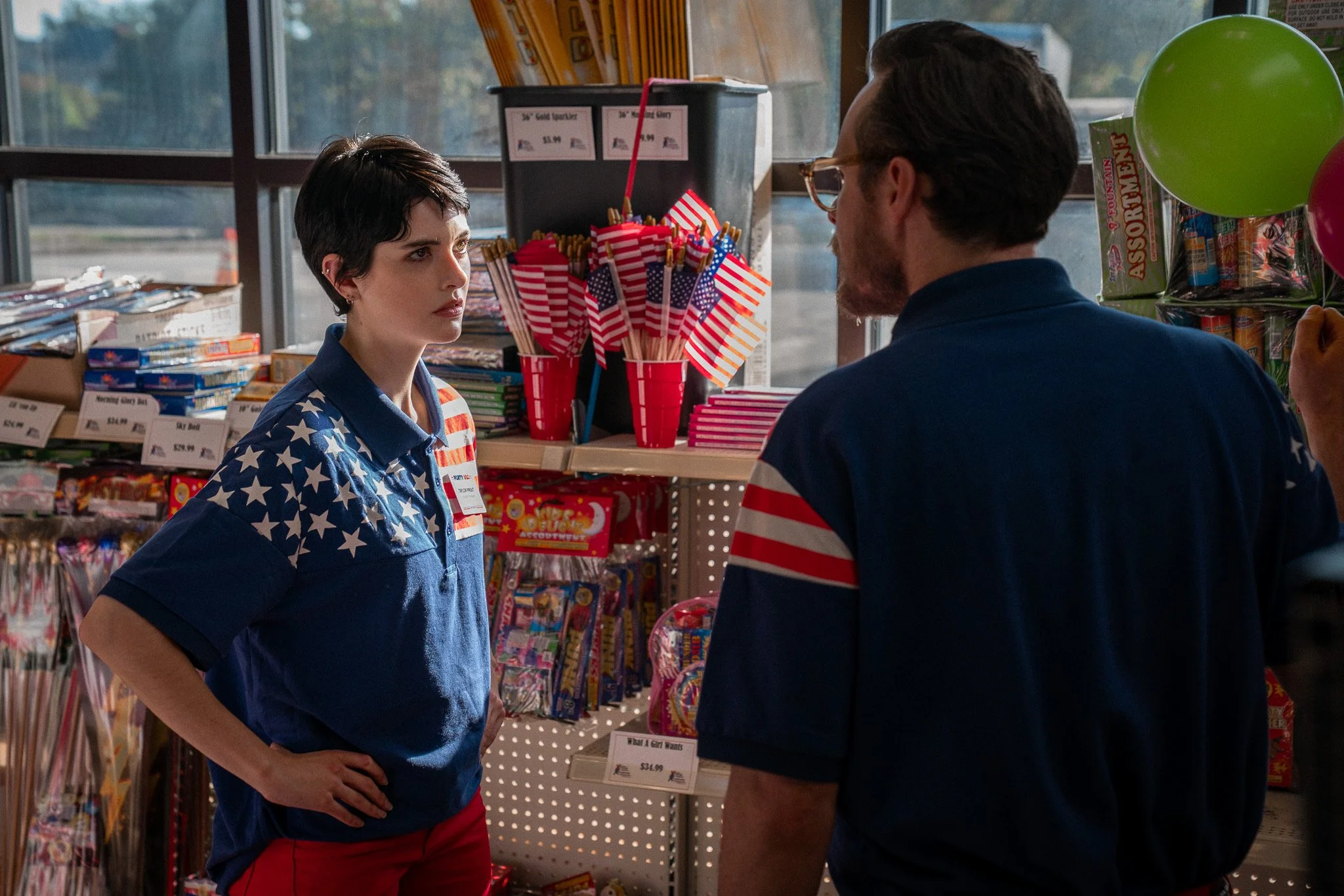 Can you cover my shift today? Ainsley Seiger as "Taylor Prout", Joe Hoenig as "Bobby"