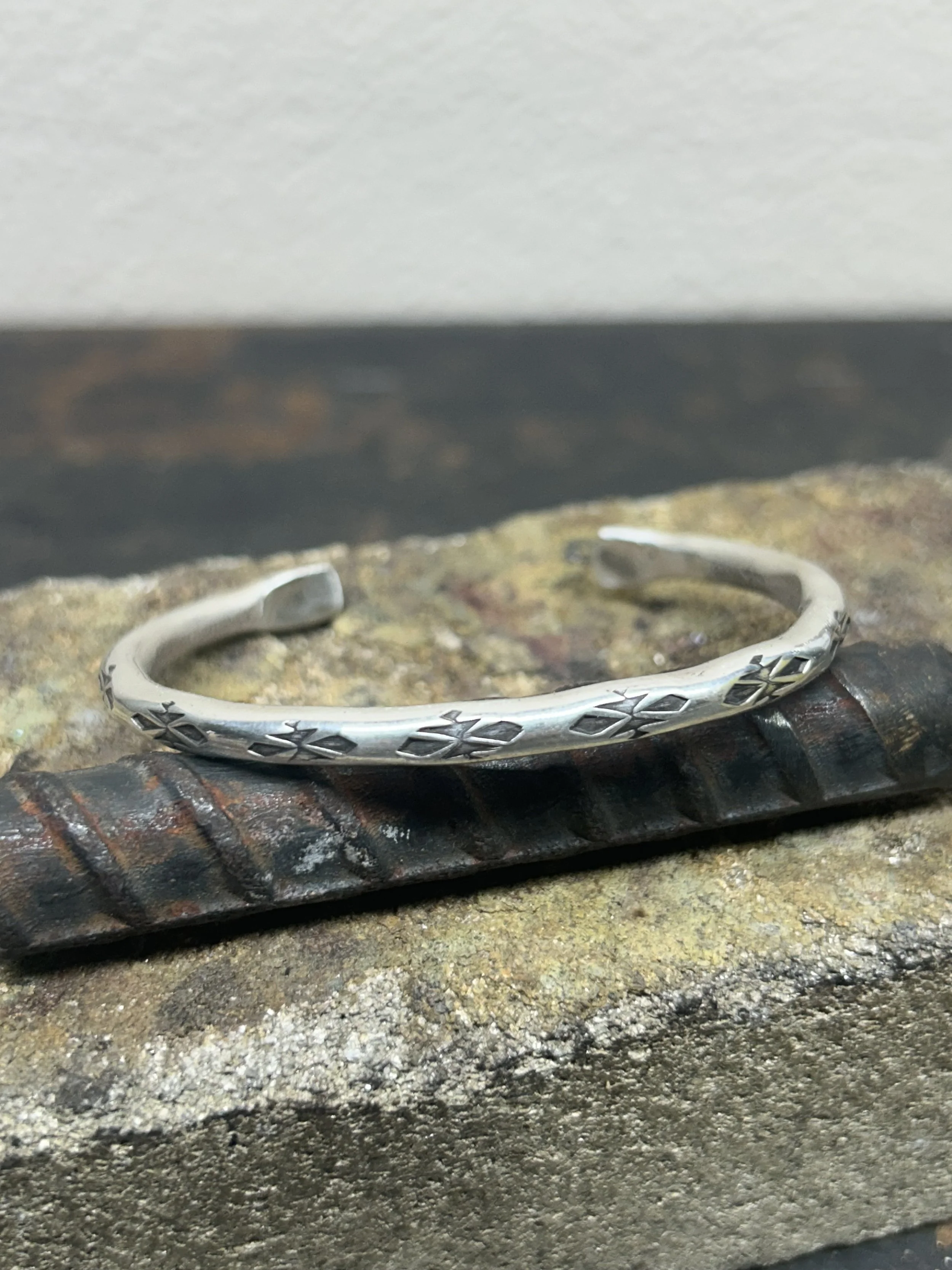Stamped Sterling Silver Cuff