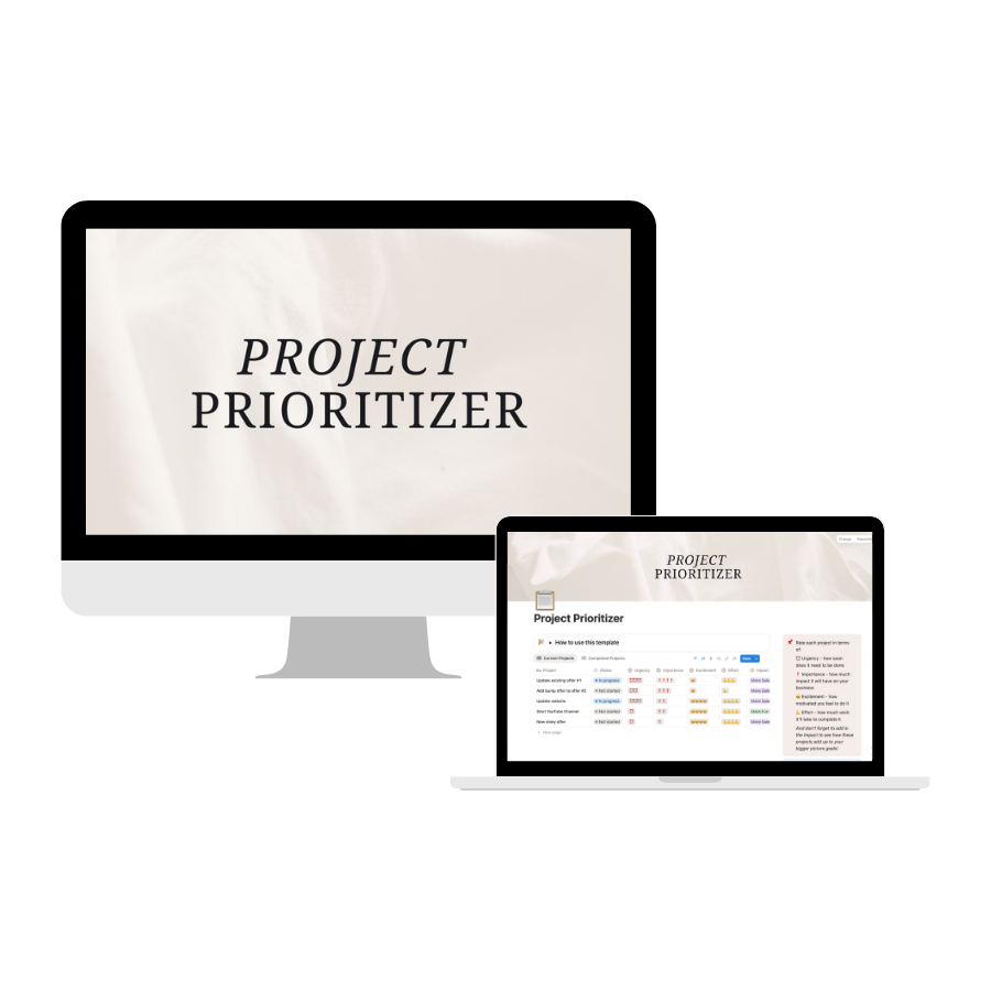 Project Prioritizer Notion Template