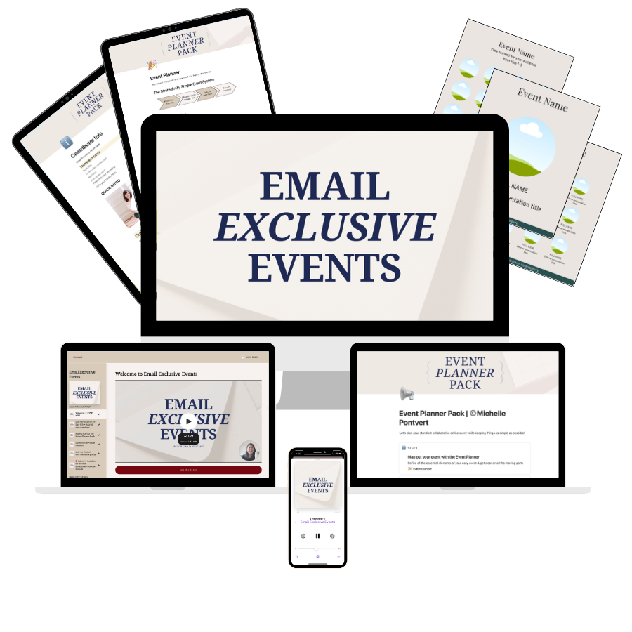 email exclusive events