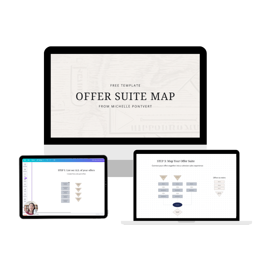offer suite map free Canva template