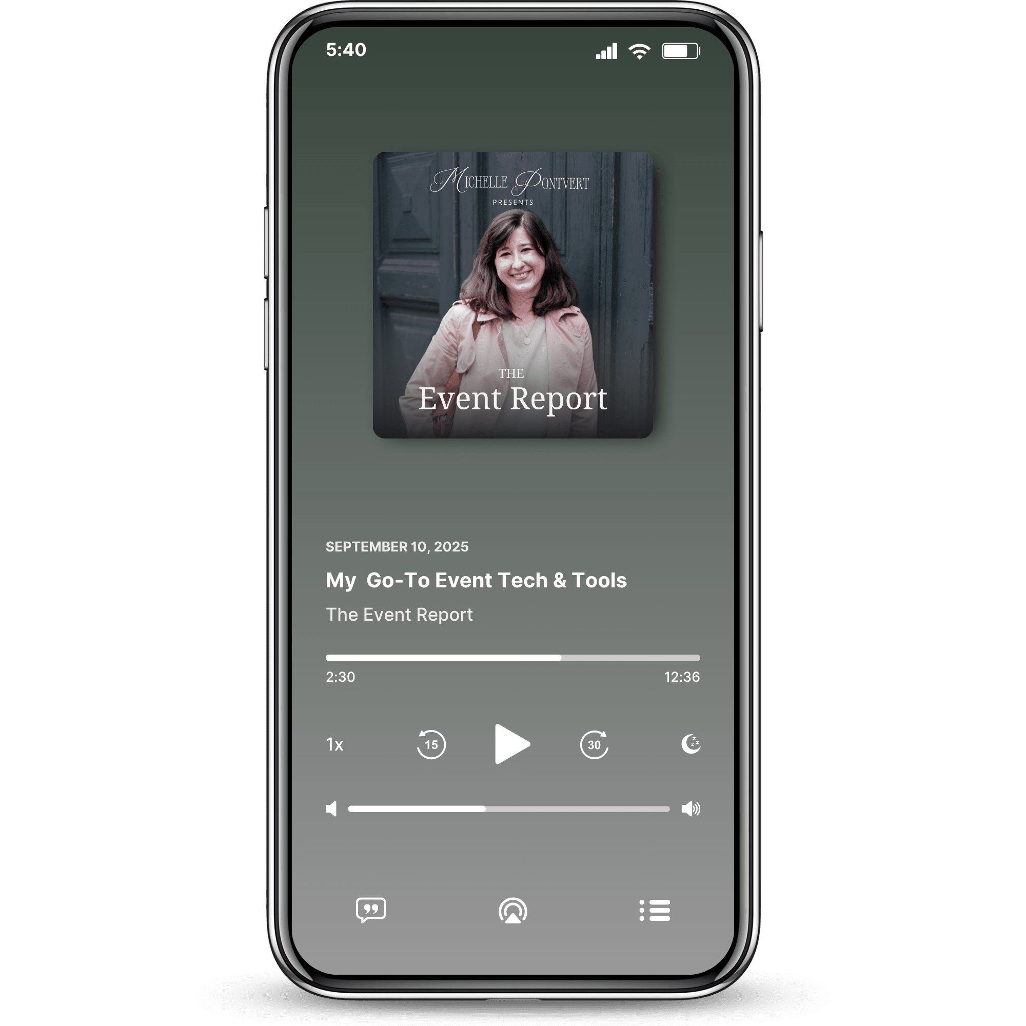 event report podcast