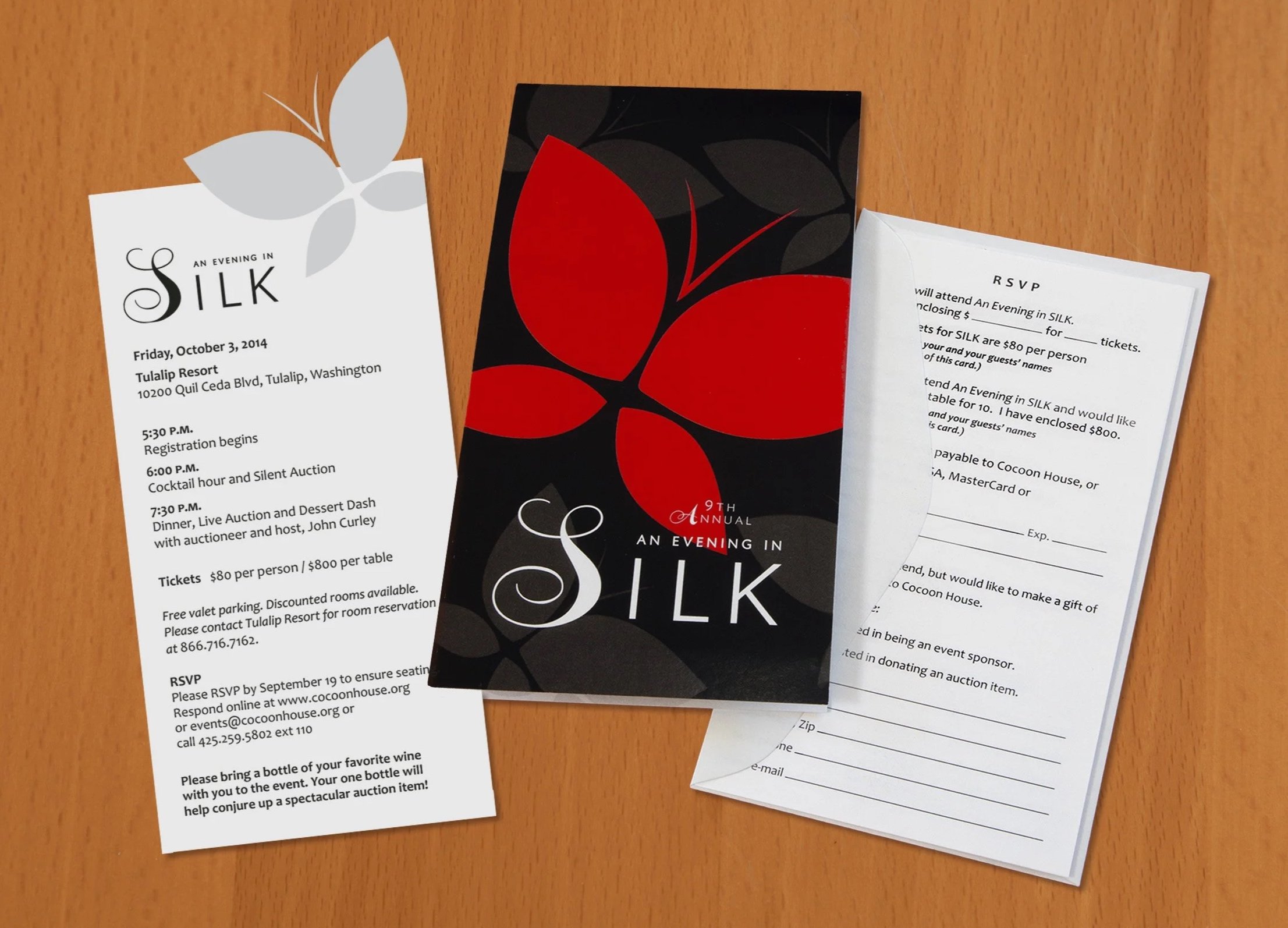 An Evening in Silk Gala Invitation