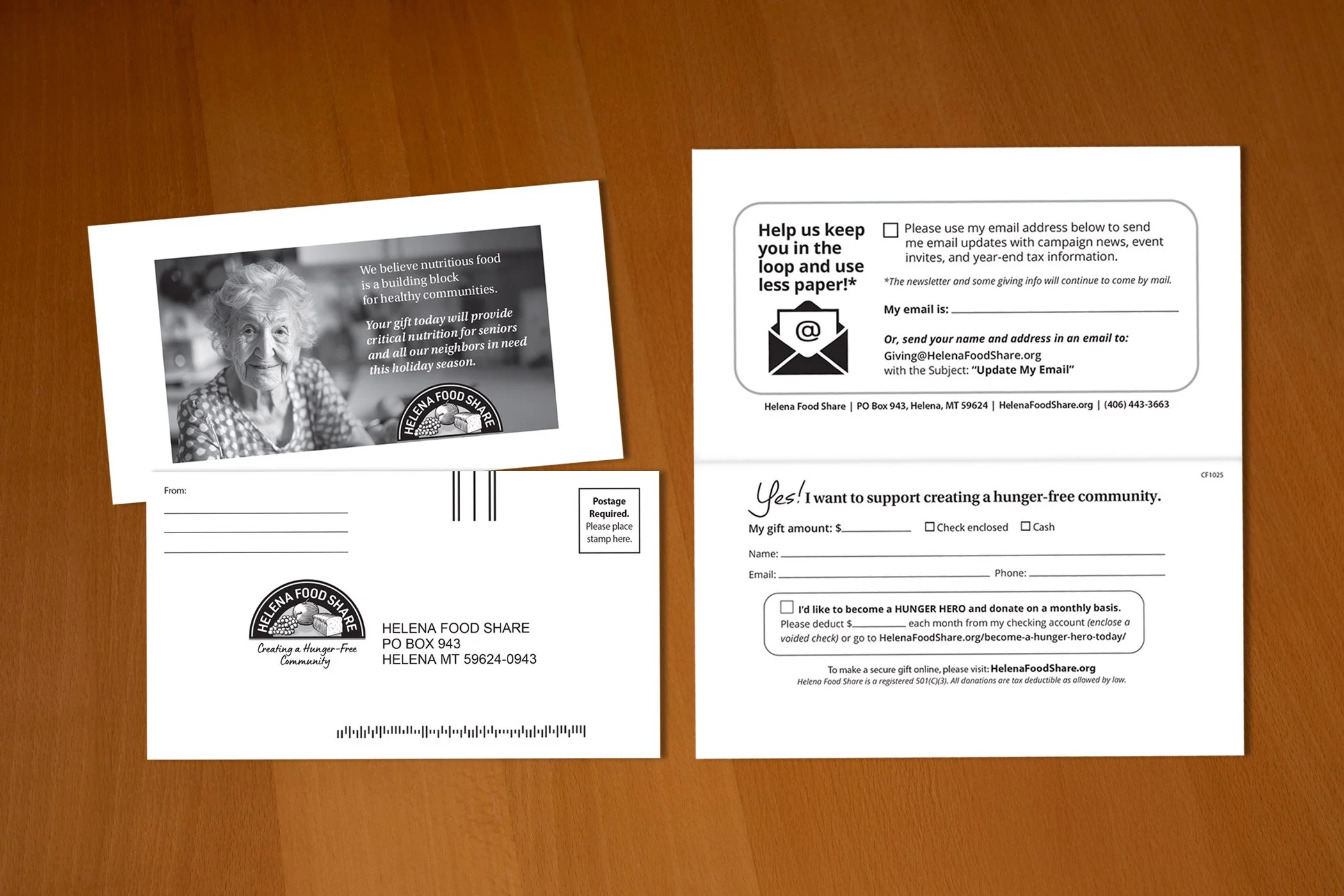 helena-food-share-nonprofit-newsletter-black-and-white-reply-device-remit-envelope-designed-by-edwina-bell-design-port-angeles-graphic-designer.jpg