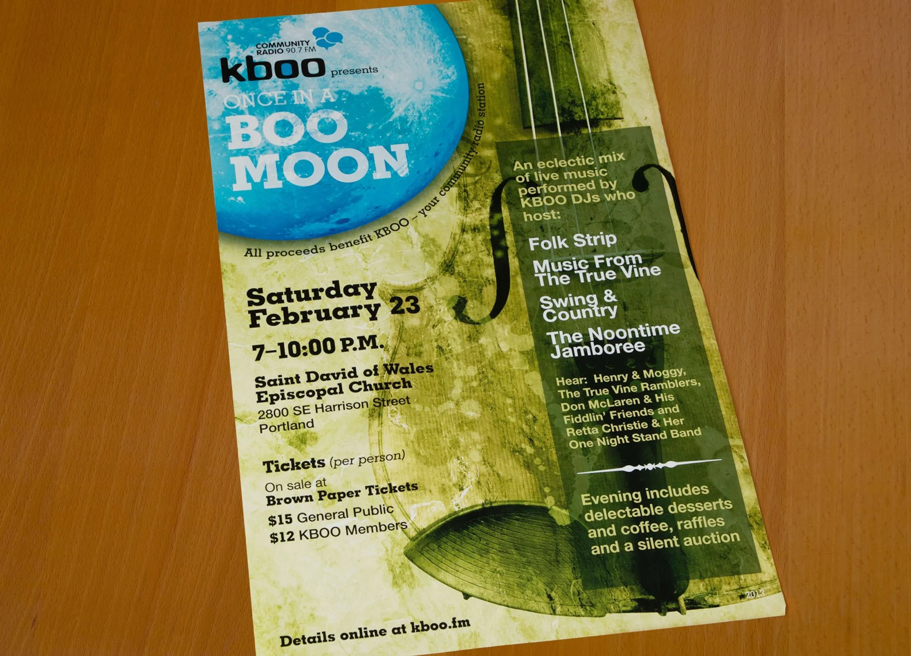 Musical event poster