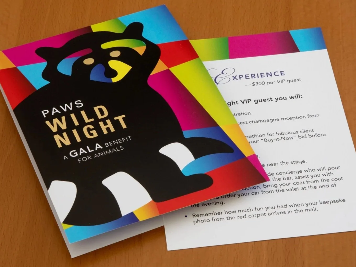 Gala auction event invitation