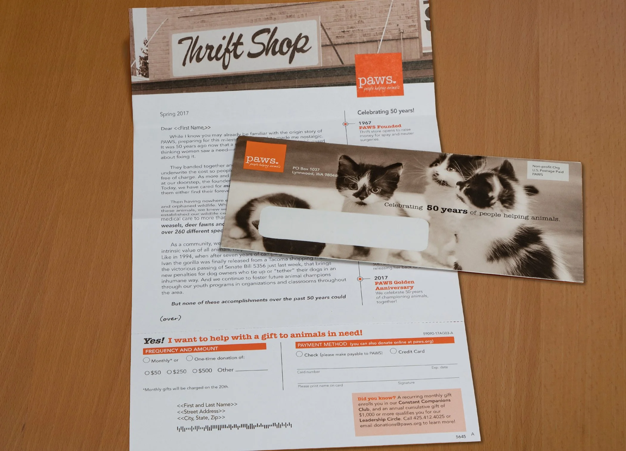 Appeal Letter with full-bleed outer envelope