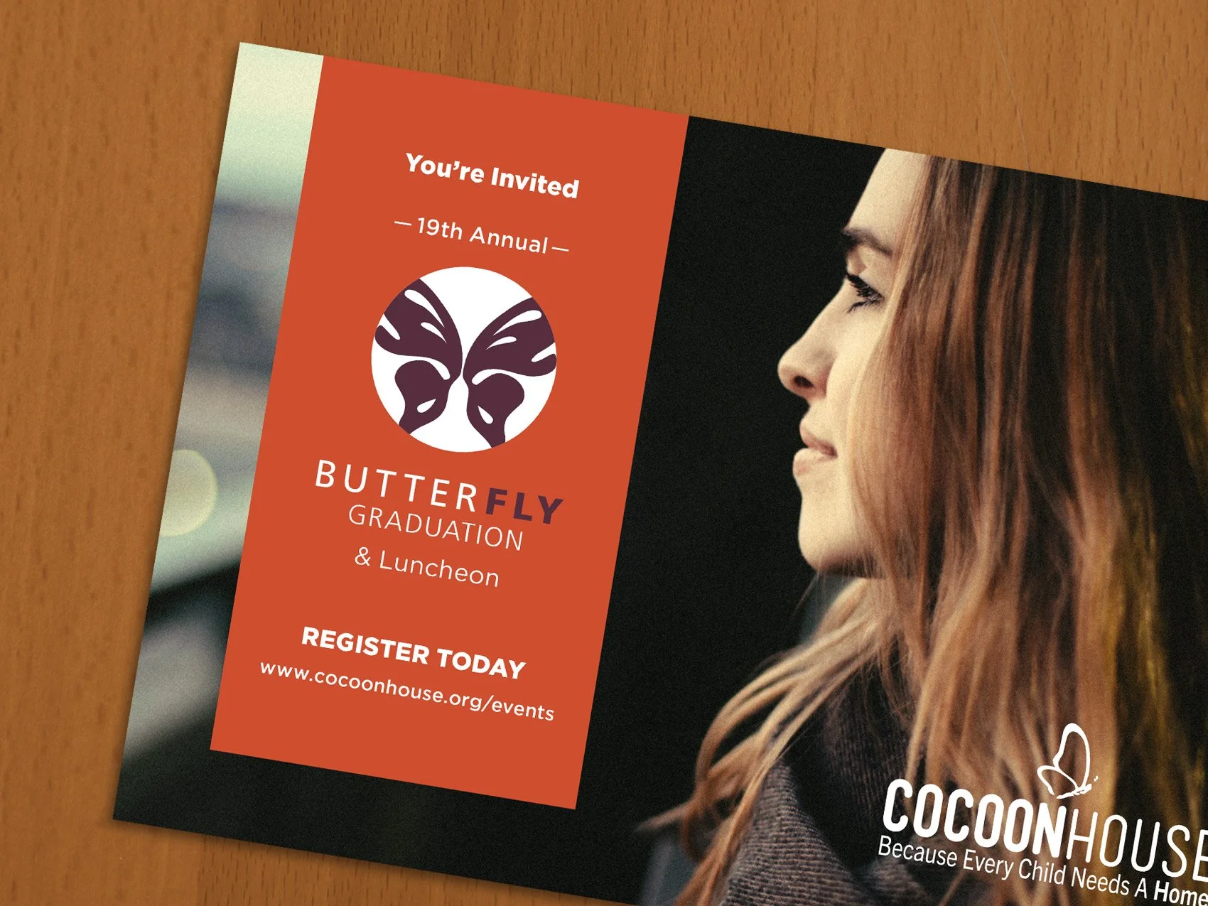 Logo design shown on event postcard