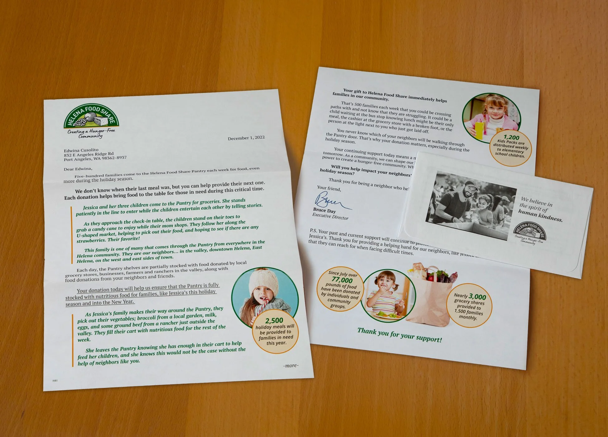 Appeal Letter and remit envelope