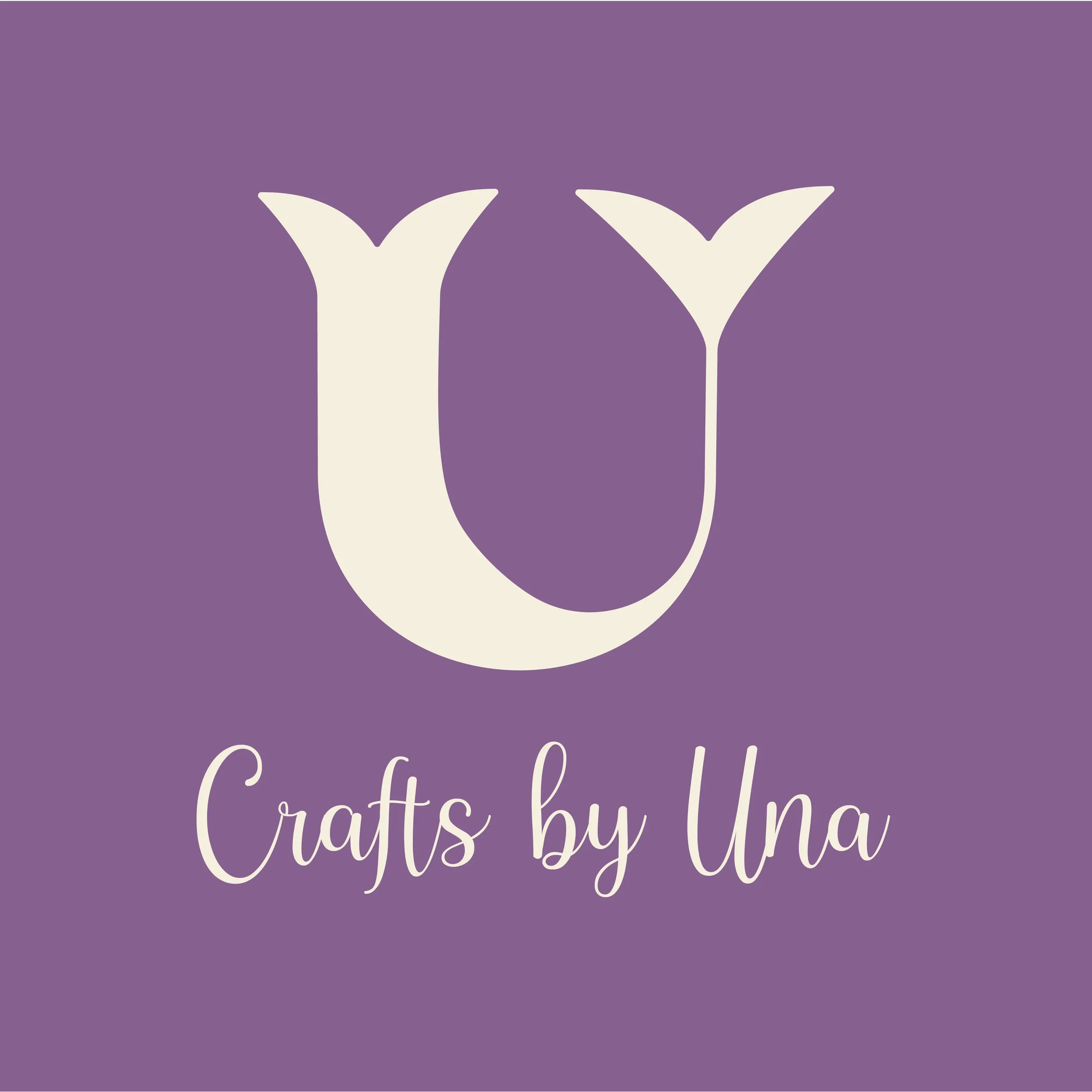 Crafts by Una Logo Purple