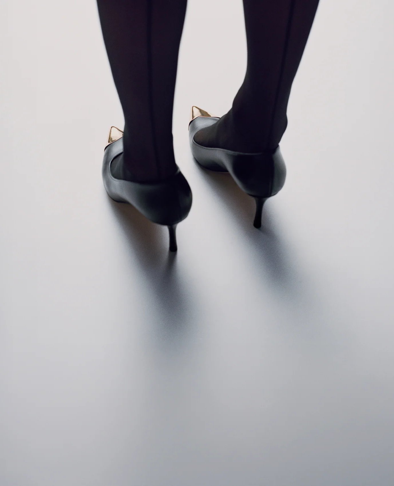 Pointed perfection 🖤 Soft leather, gold detail, all-day wear &mdash; tap to shop your new go-to shoe.