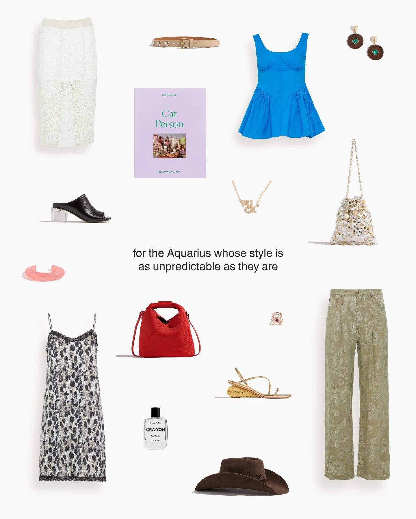 Bold, unexpected, effortlessly cool&mdash;just like her ♒️ tag your favorite Aquarius (and get her something nice, she deserves it).