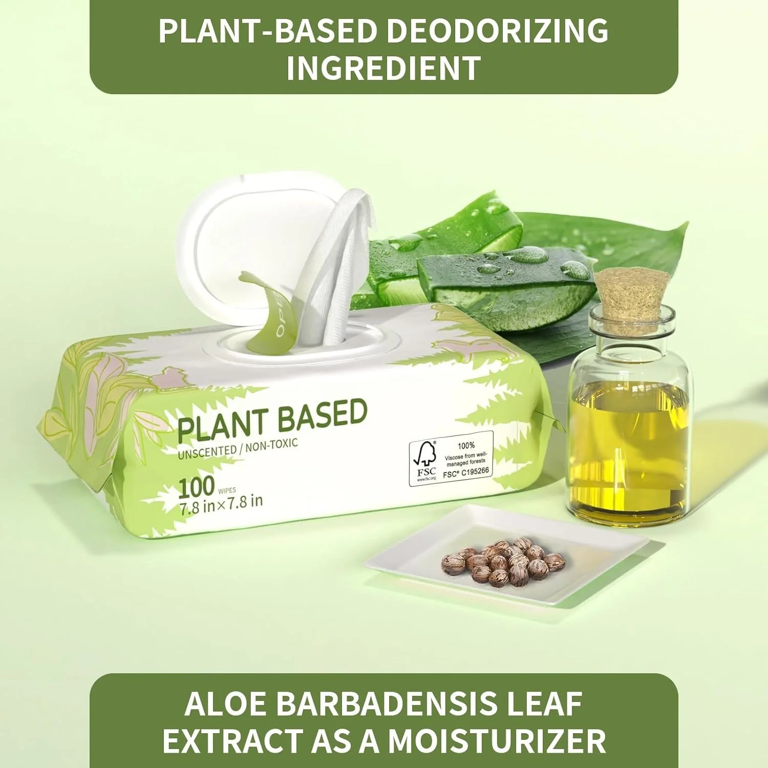 Unscented plant-based pet wipes packaging – eco-friendly grooming wipes for dogs and cats