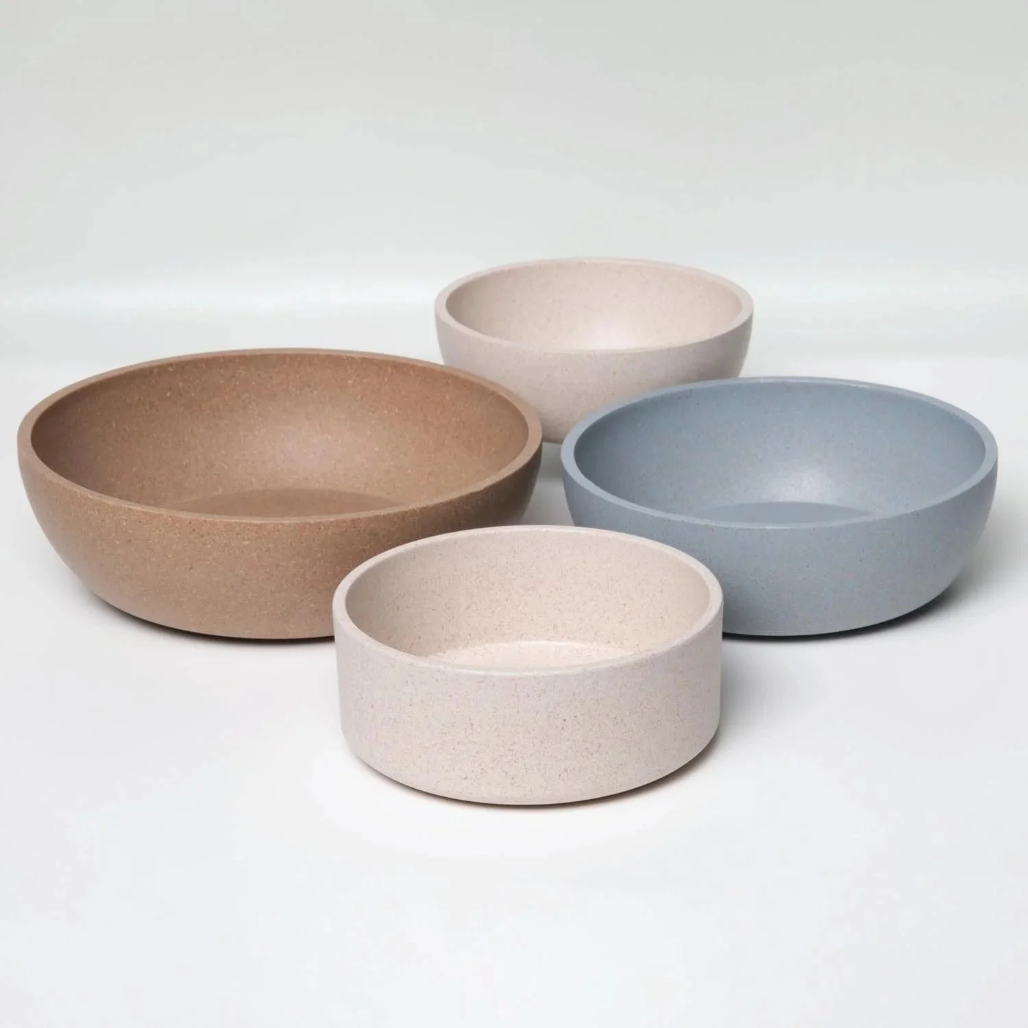Eco-friendly bamboo pet bowl for dogs and cats, dishwasher safe food and water dish