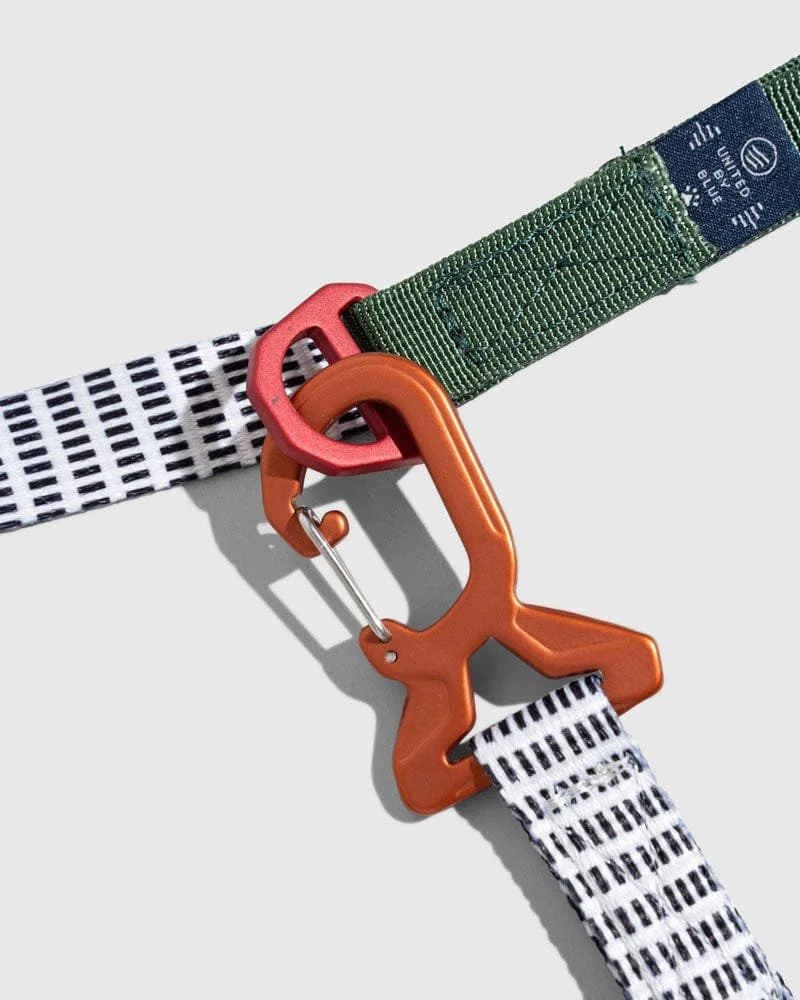 eco friendly dog leash recycled material woven leash aluminum hardware