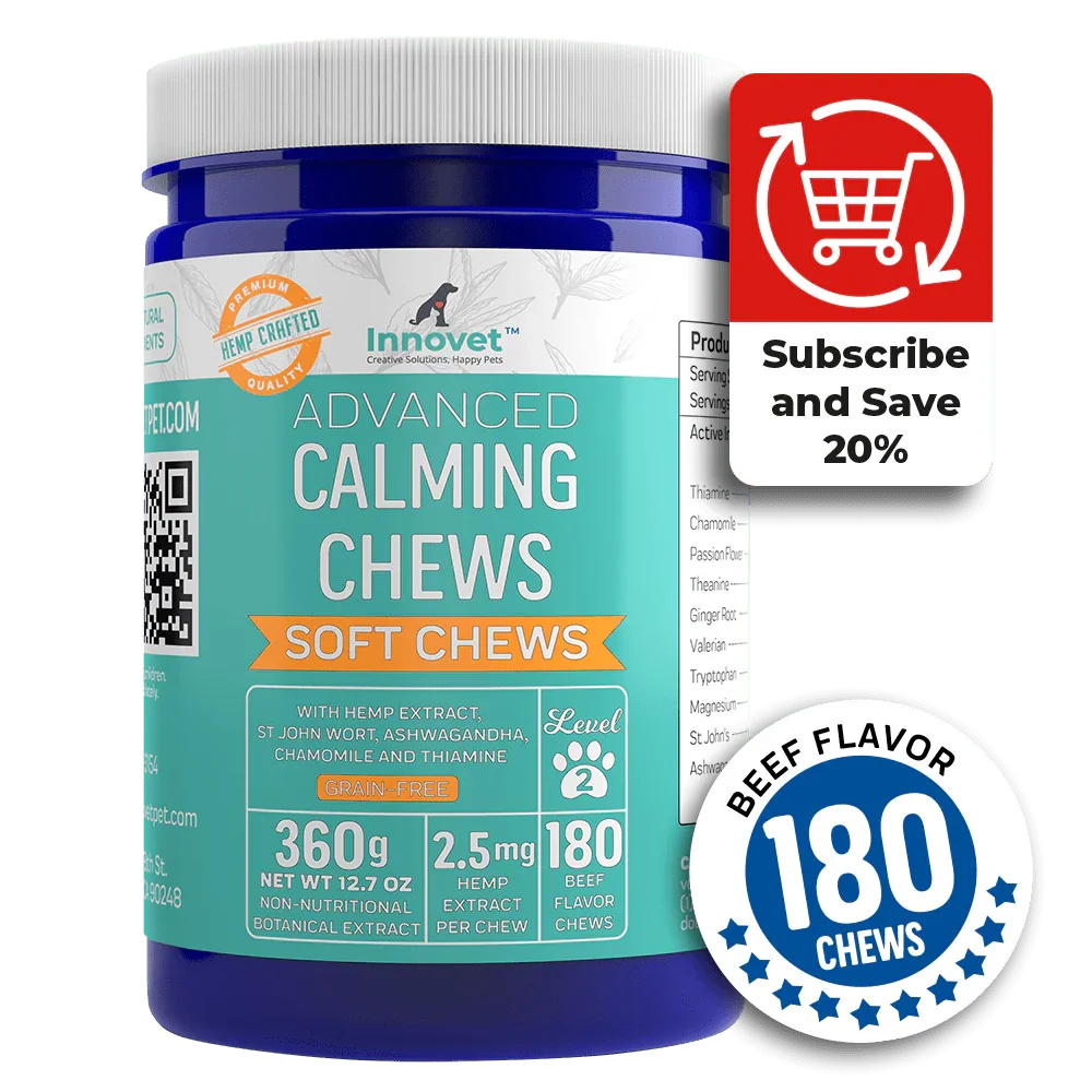Innovet Pet calming supplement for dogs designed to support relaxation and stress relief