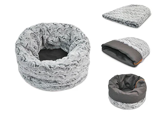 Snuggle Pet Bed showing configurations