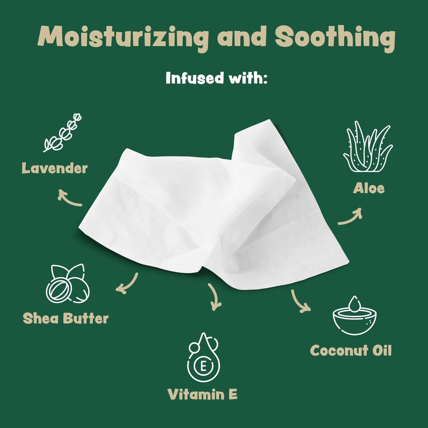 Eco-friendly bamboo pet wipes packaged for travel use, designed for gentle cleaning of dog paws, face, ears, and body with soothing lavender and aloe ingredients.